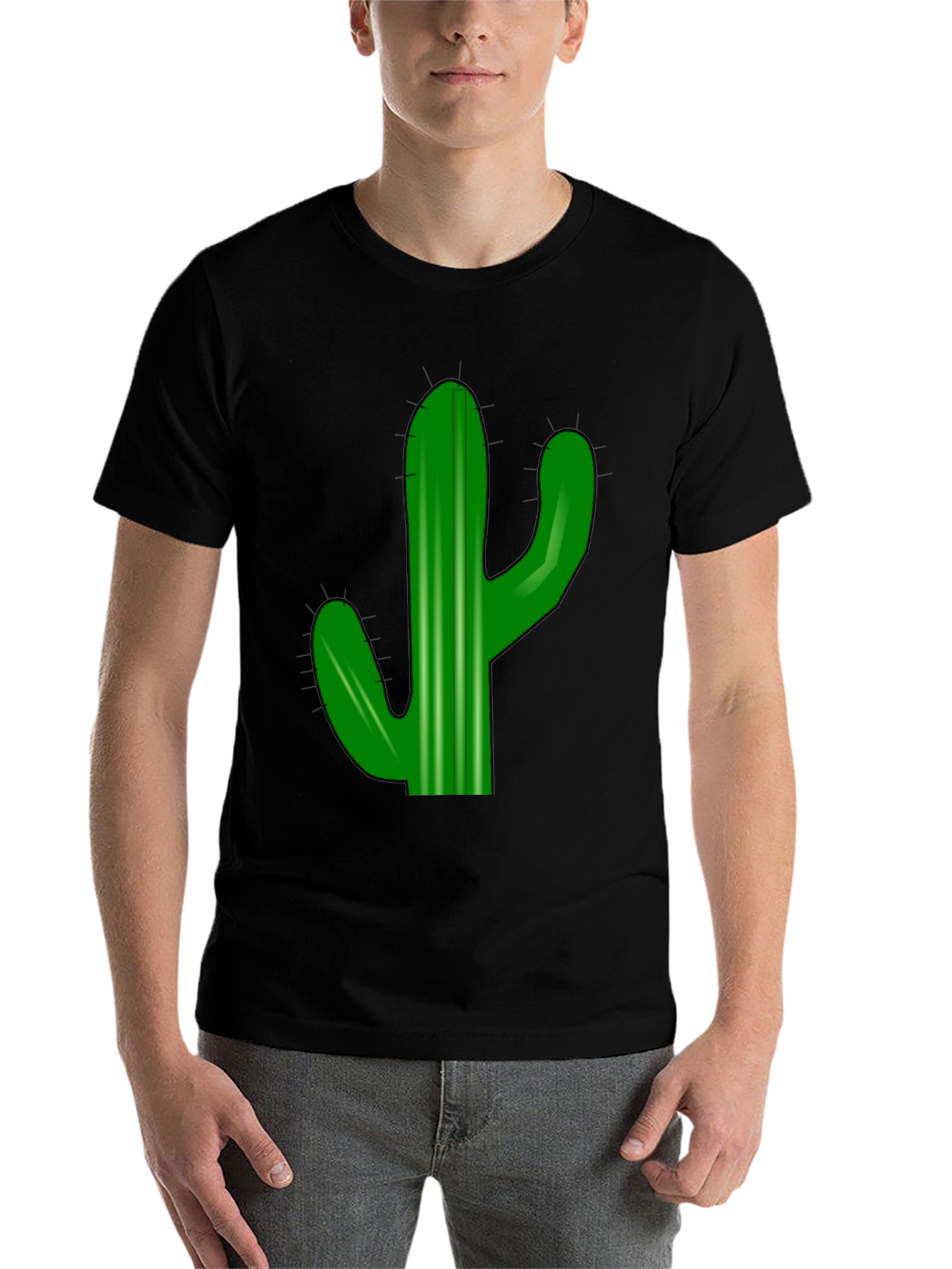 Black Cactus Graphic Tee - Desert Vibes view 7