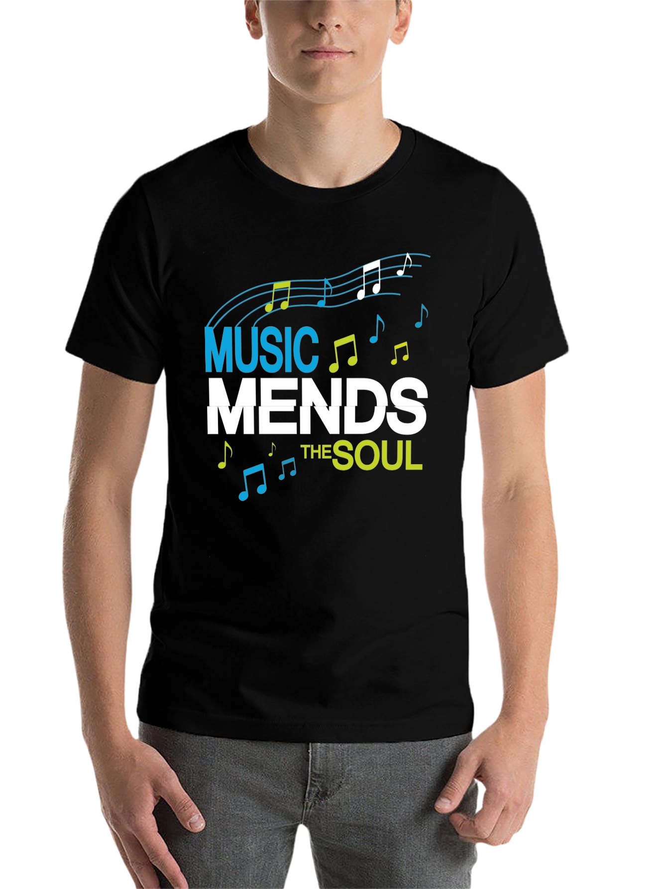 Black Music Mends the Soul Graphic Tee view 7