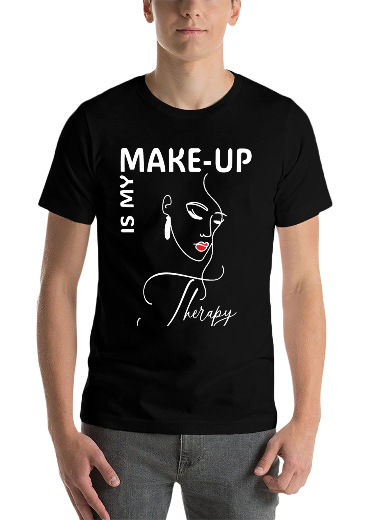 Black Makeup Therapy T-Shirt - Stylish & Comfy view 7