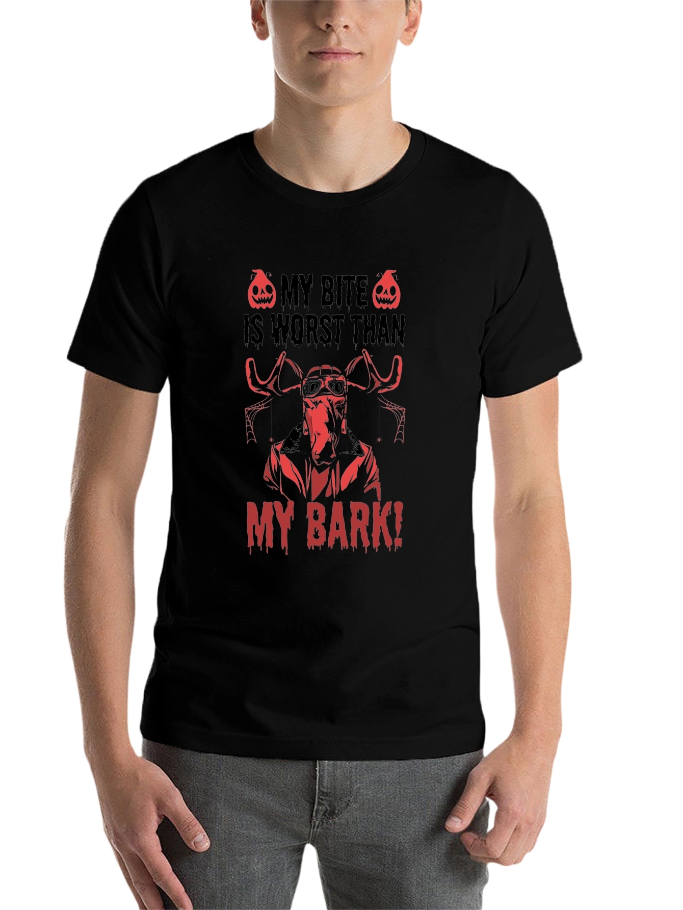 Black My Bite Is Worst Than My Bark T-Shirt view 7