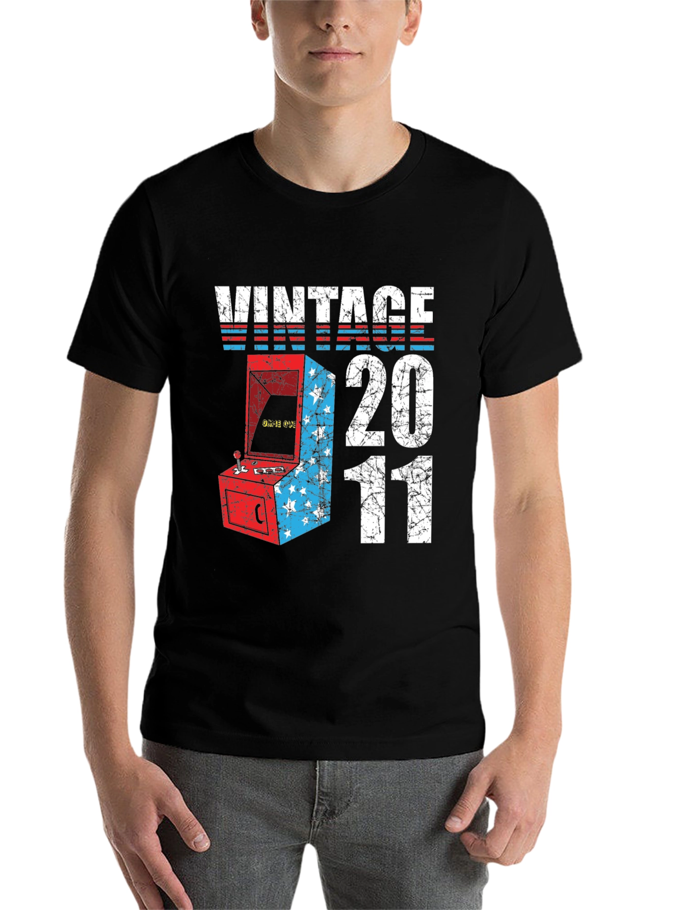 Black Vintage 2011 Arcade T-Shirt view 7