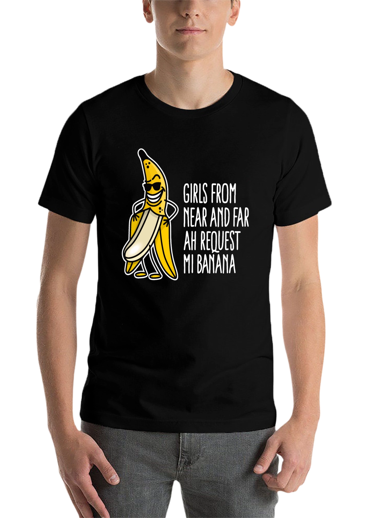 Black Girls Want My Banana T-Shirt view 7