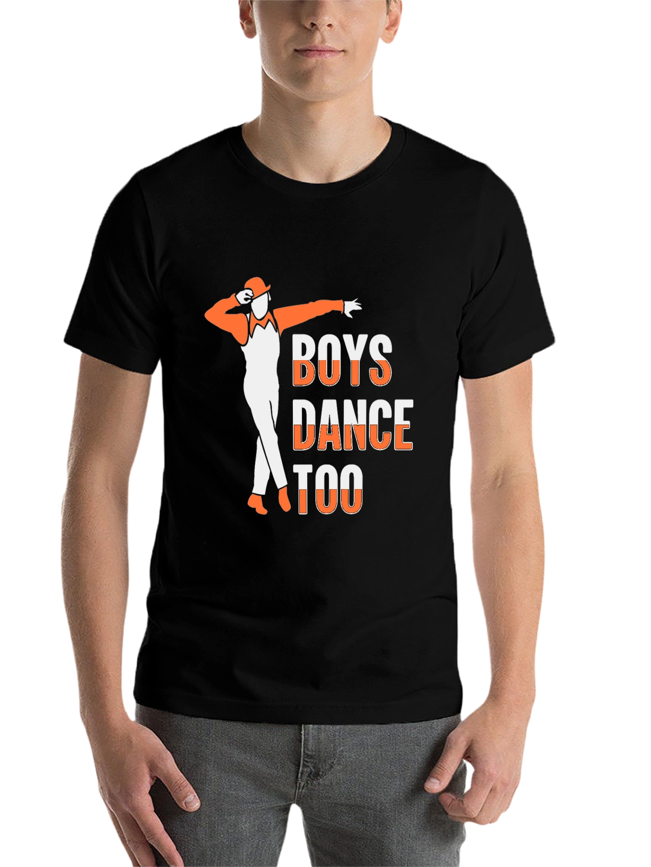 Black Boys Dance Too T-Shirt - Cool Graphic Tee view 7
