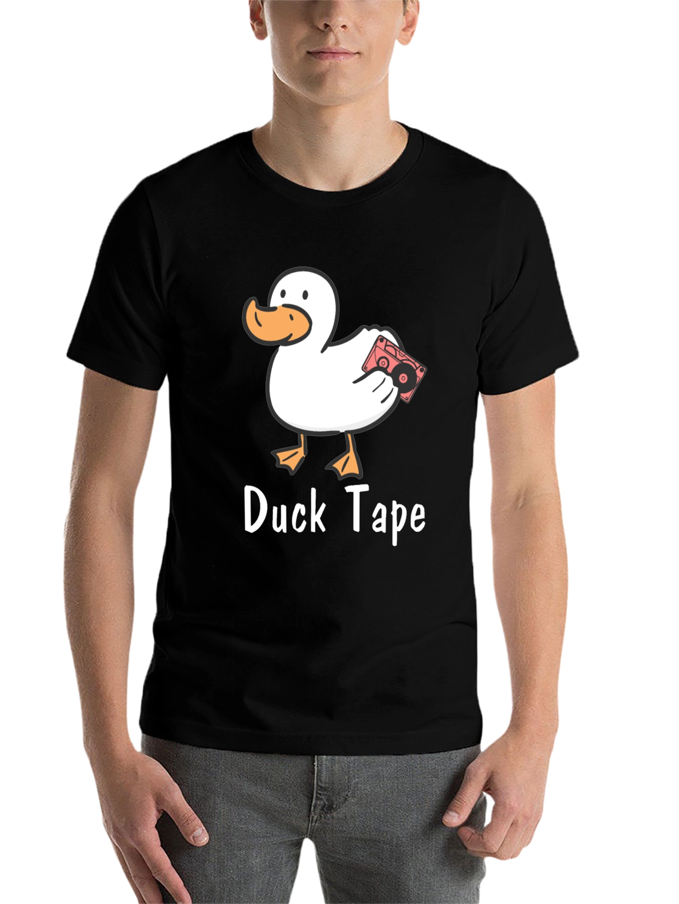 Black Duck Tape Funny Graphic Tee view 7