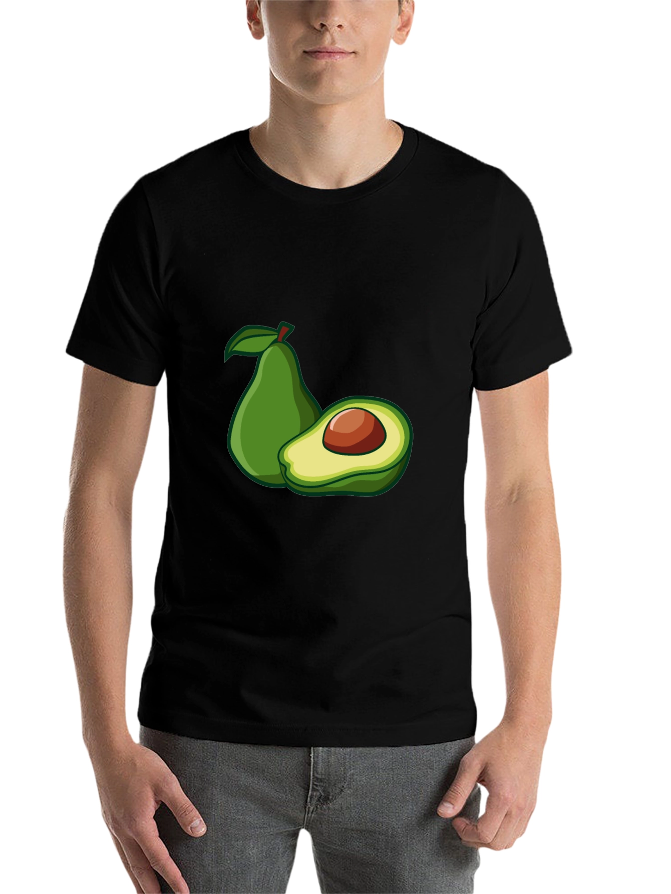 Black Avocado Graphic Tee - Modern Style view 7