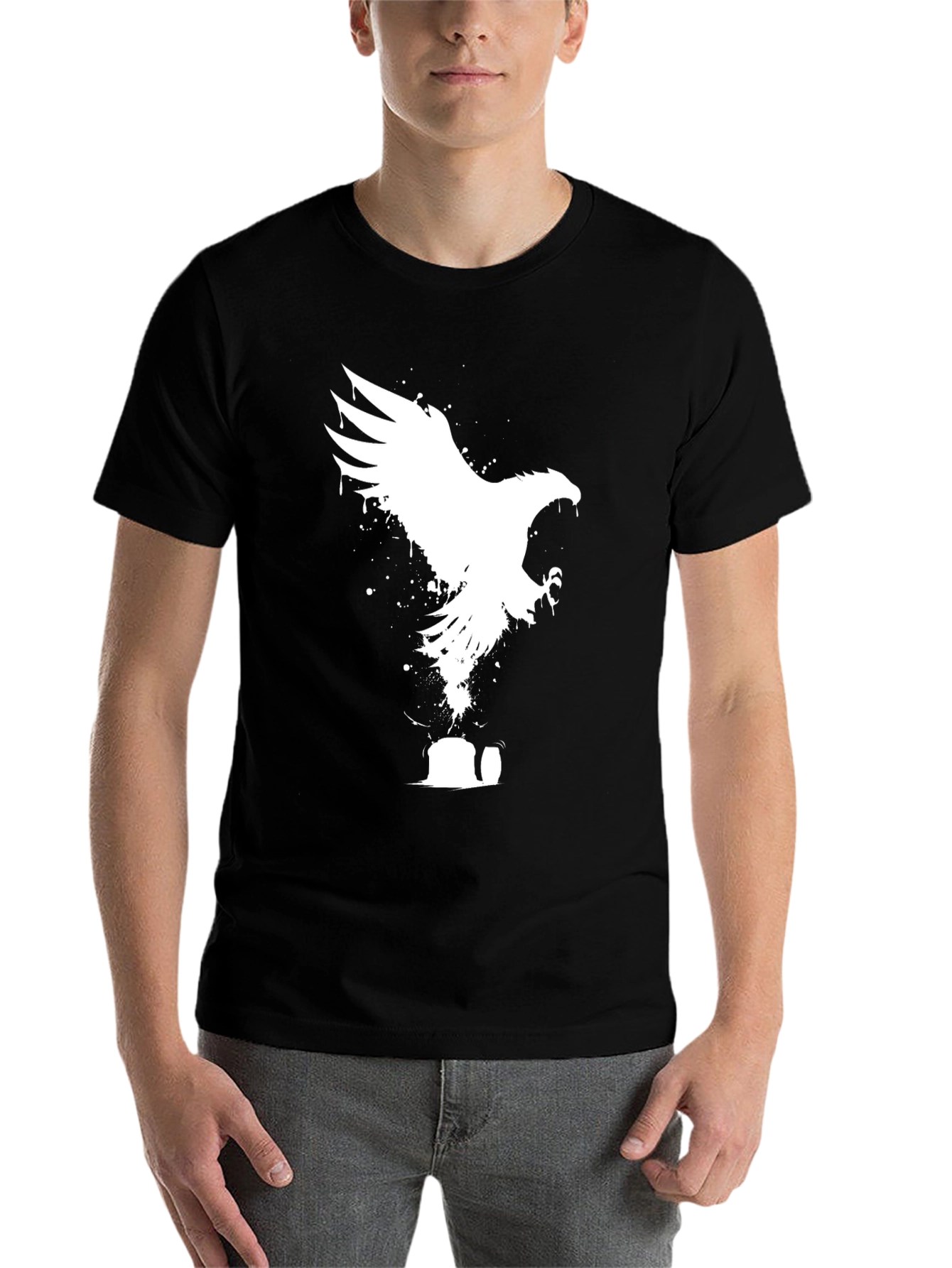 Black Eagle Graphic Tee - Black view 7