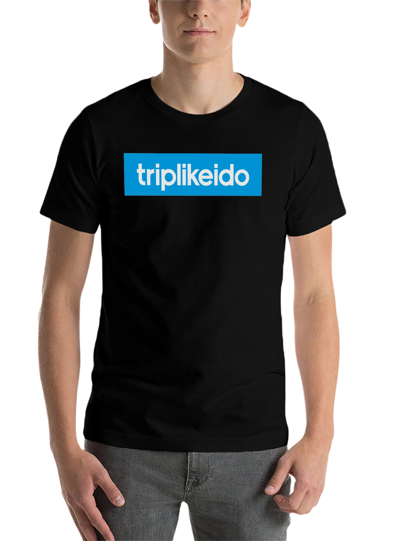 Black Triplikeido Logo Black T-Shirt view 7