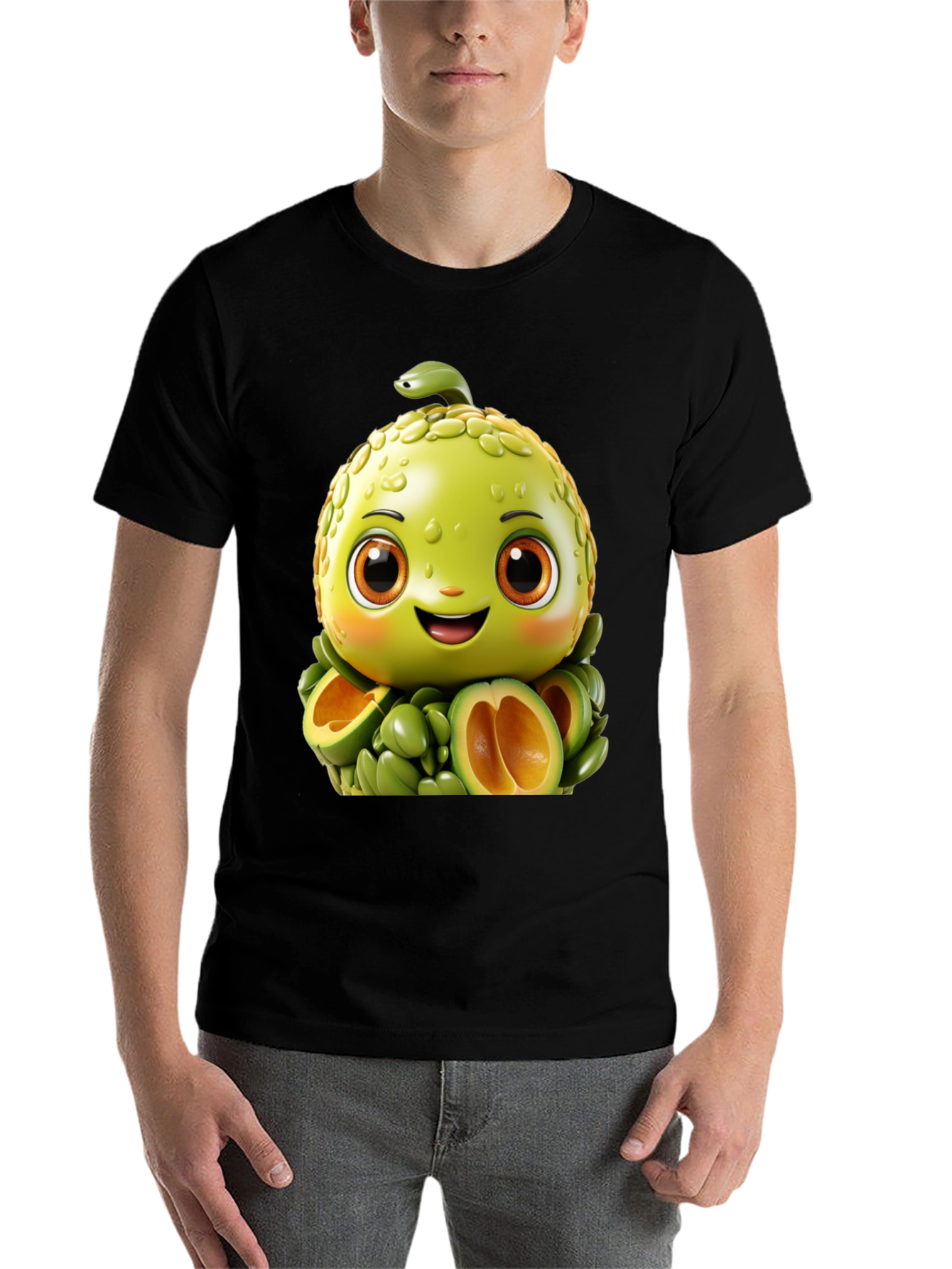 Black Avocado Character T-Shirt view 7