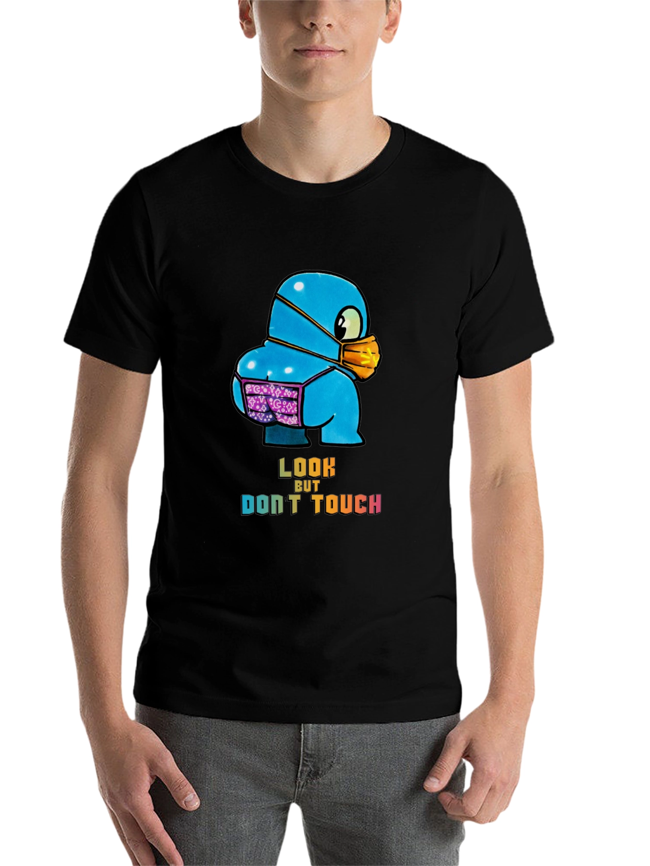 Black Look But Don't Touch T-Shirt view 7