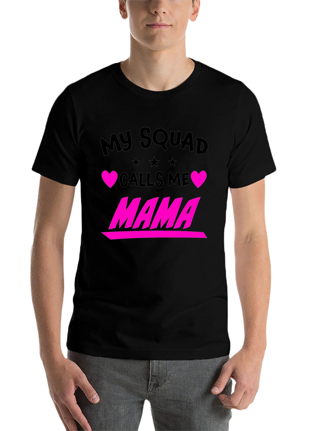 Black My Squad Calls Me Mama Graphic Tee view 7