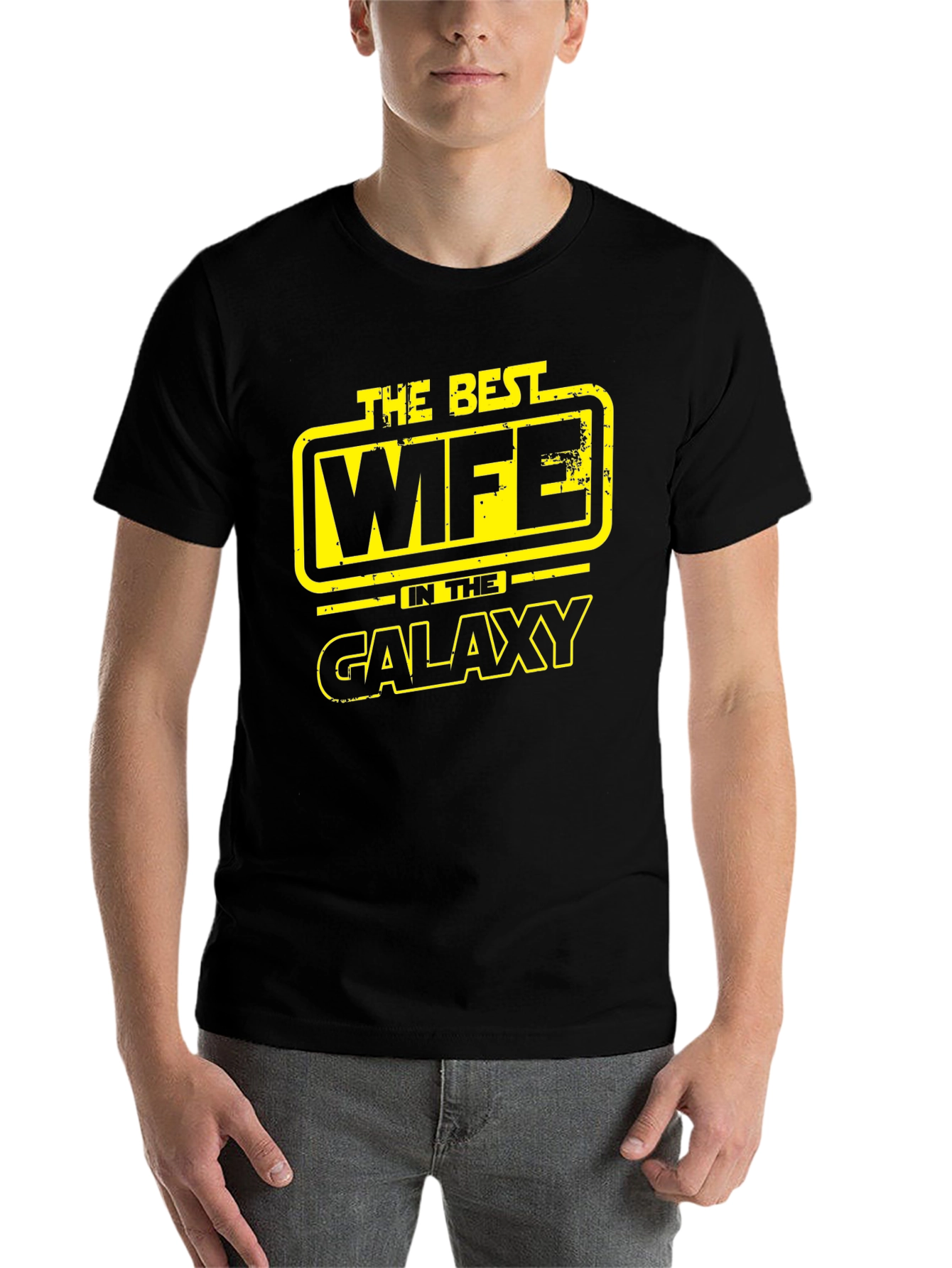 Black Best Wife in the Galaxy Graphic T-Shirt view 7