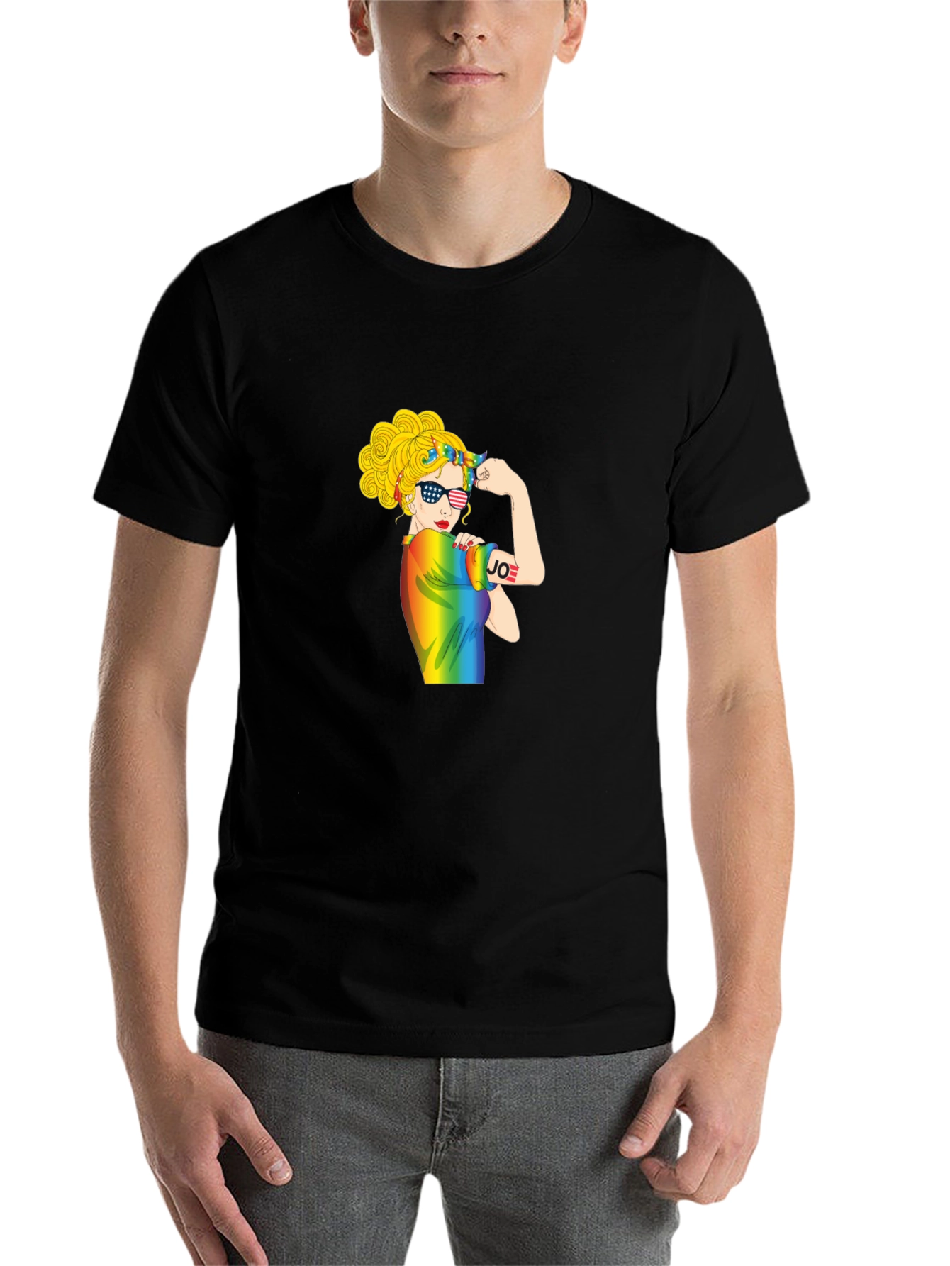 Black Empowered Woman Pride T-Shirt view 7