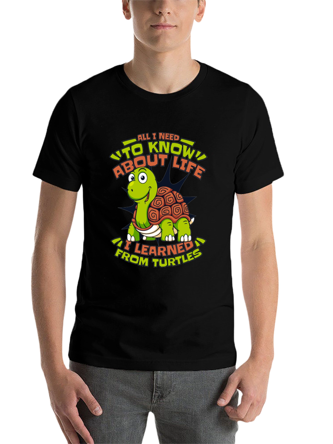Black Turtle Life Lesson Graphic Tee view 7
