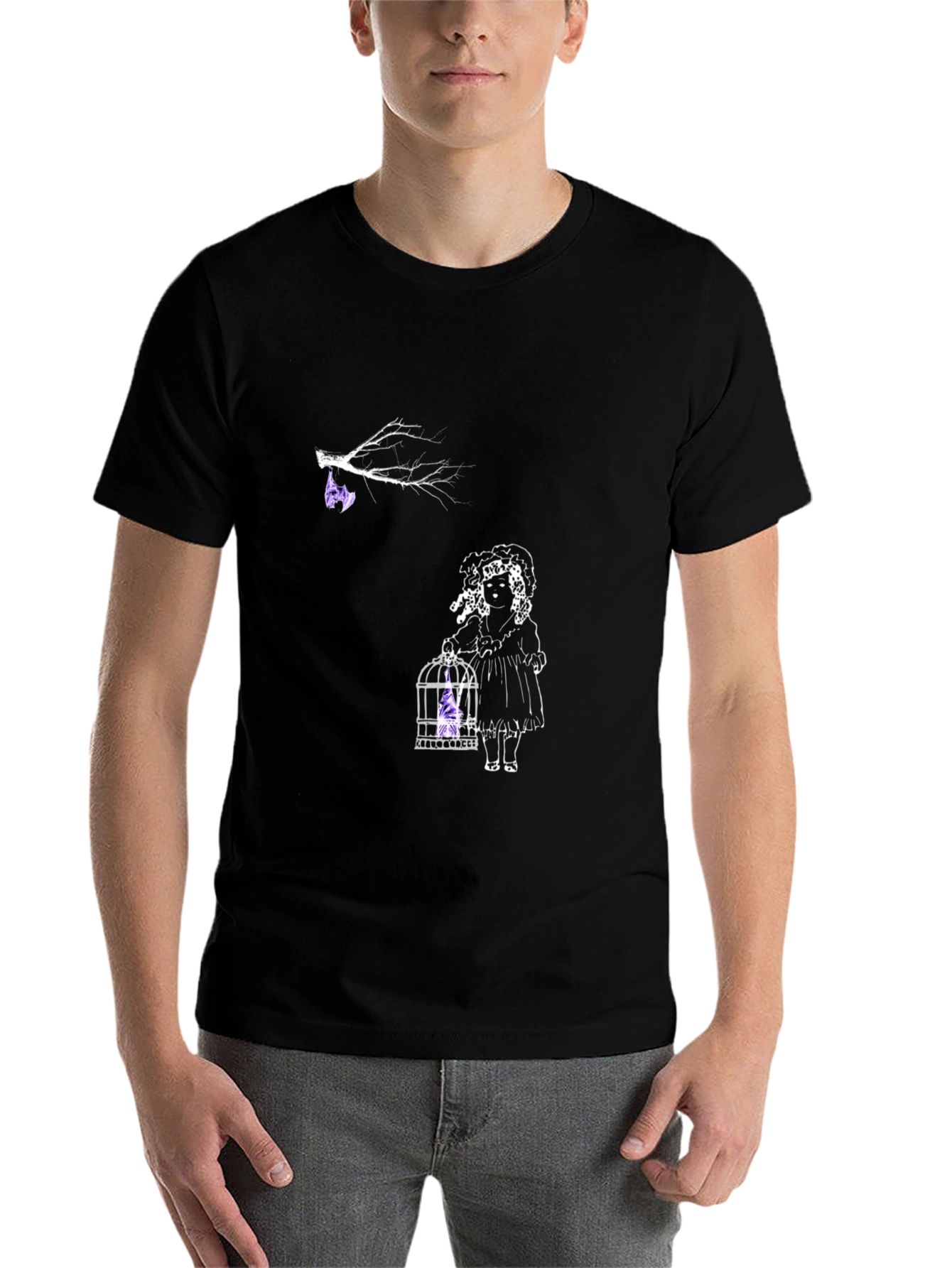 Eerie Doll Cage Graphic Tee - 7