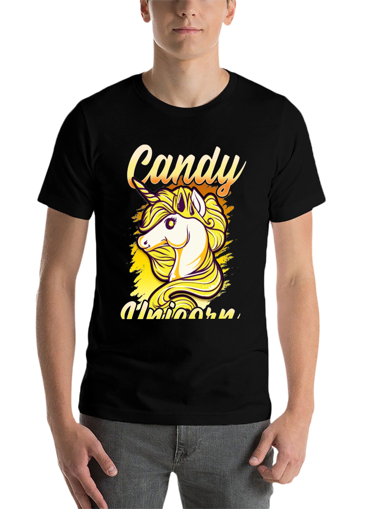 Black Candy Unicorn Black T-Shirt view 7