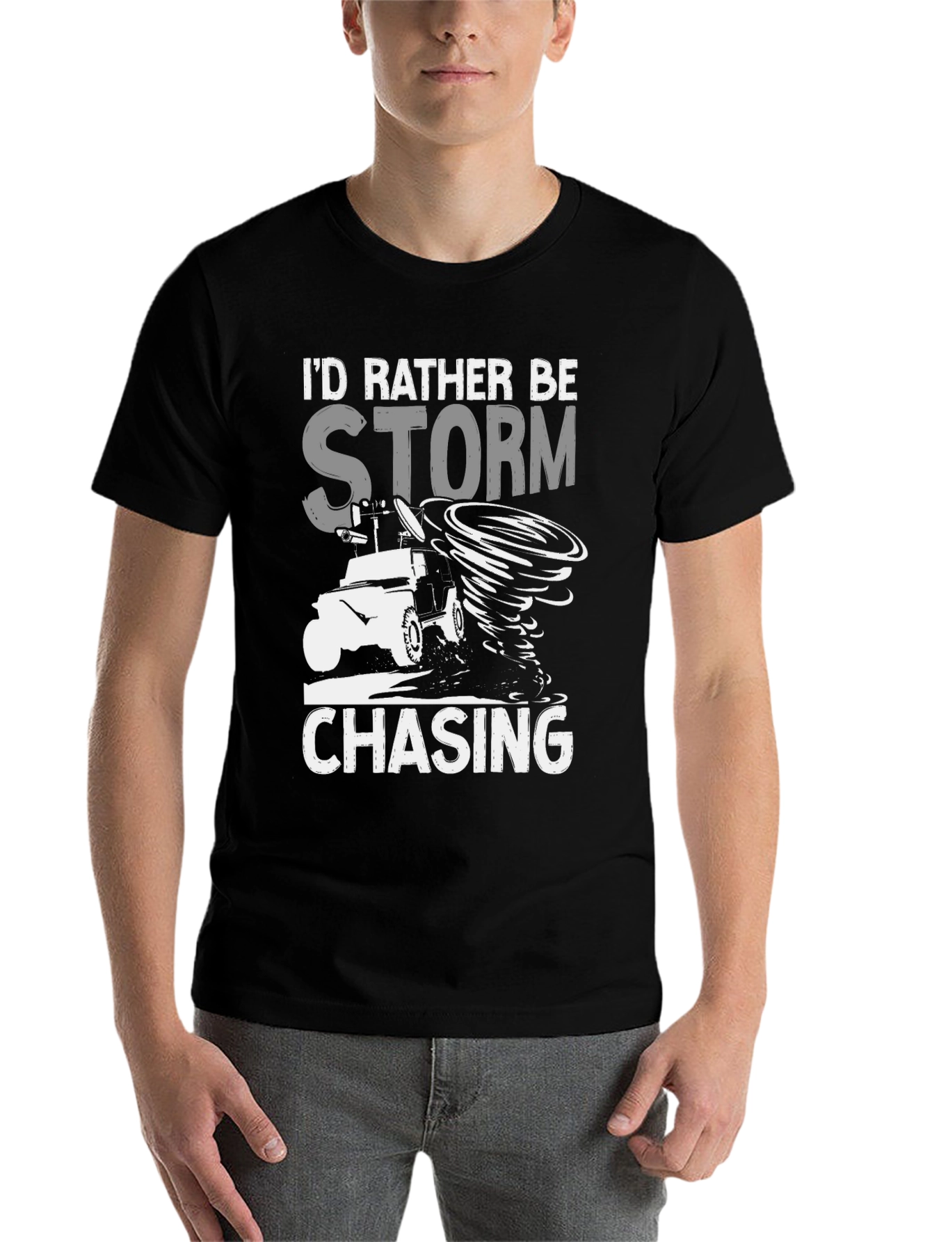Black Storm Chaser T-Shirt view 7