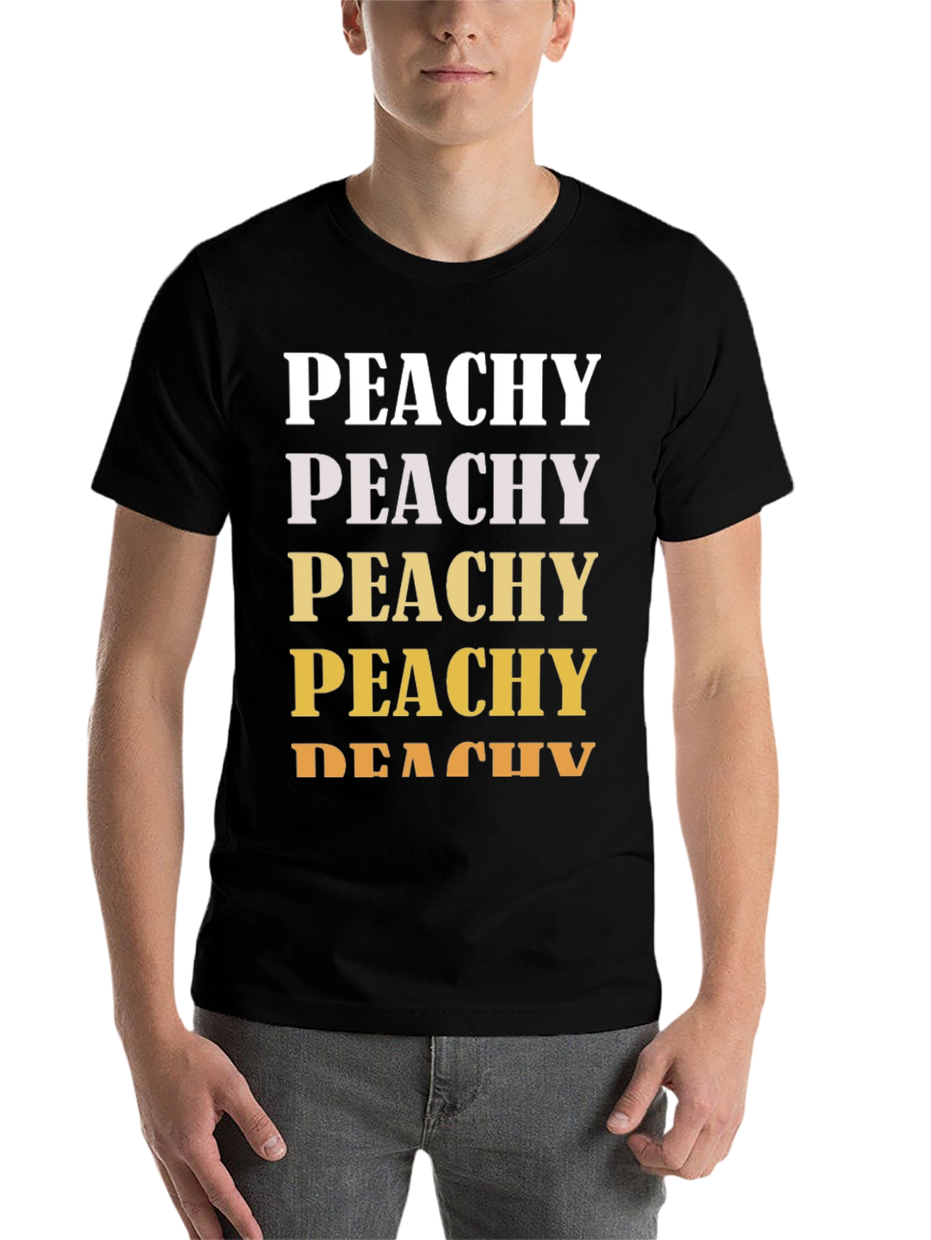 Peachy Graphic Tee - Trendy Casual Shirt - 7
