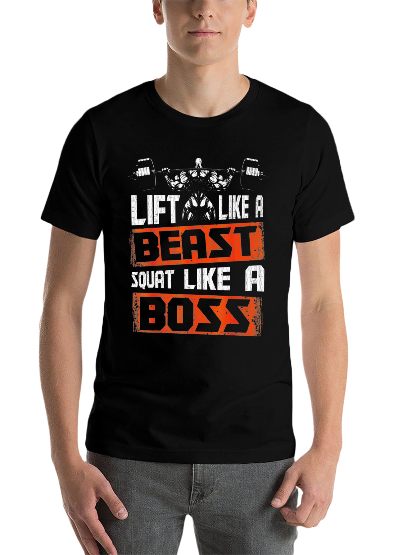 Black Lift Like A Beast T-Shirt view 7