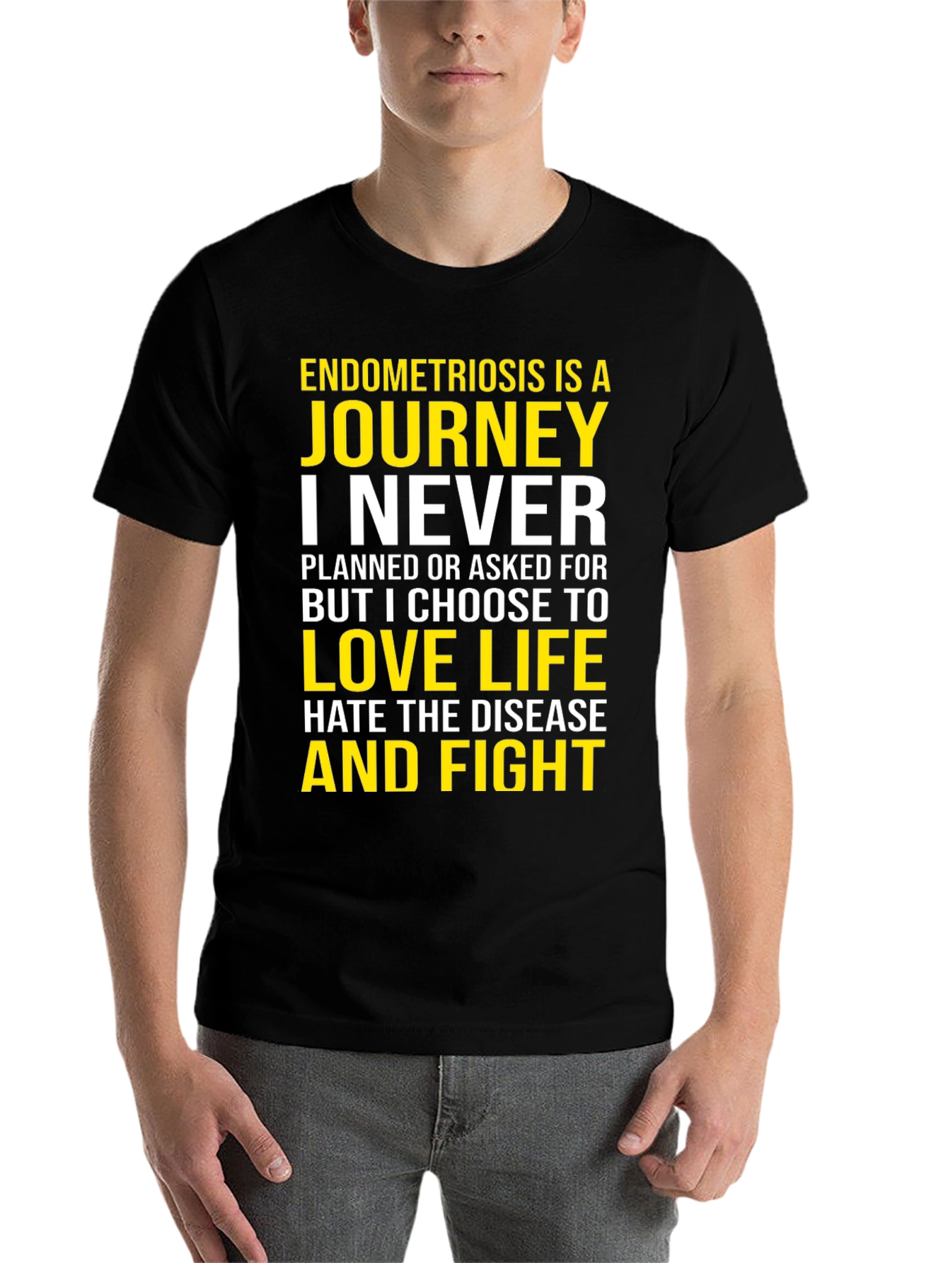 Endometriosis Awareness T-Shirt: Journey, Love, Fight - 7