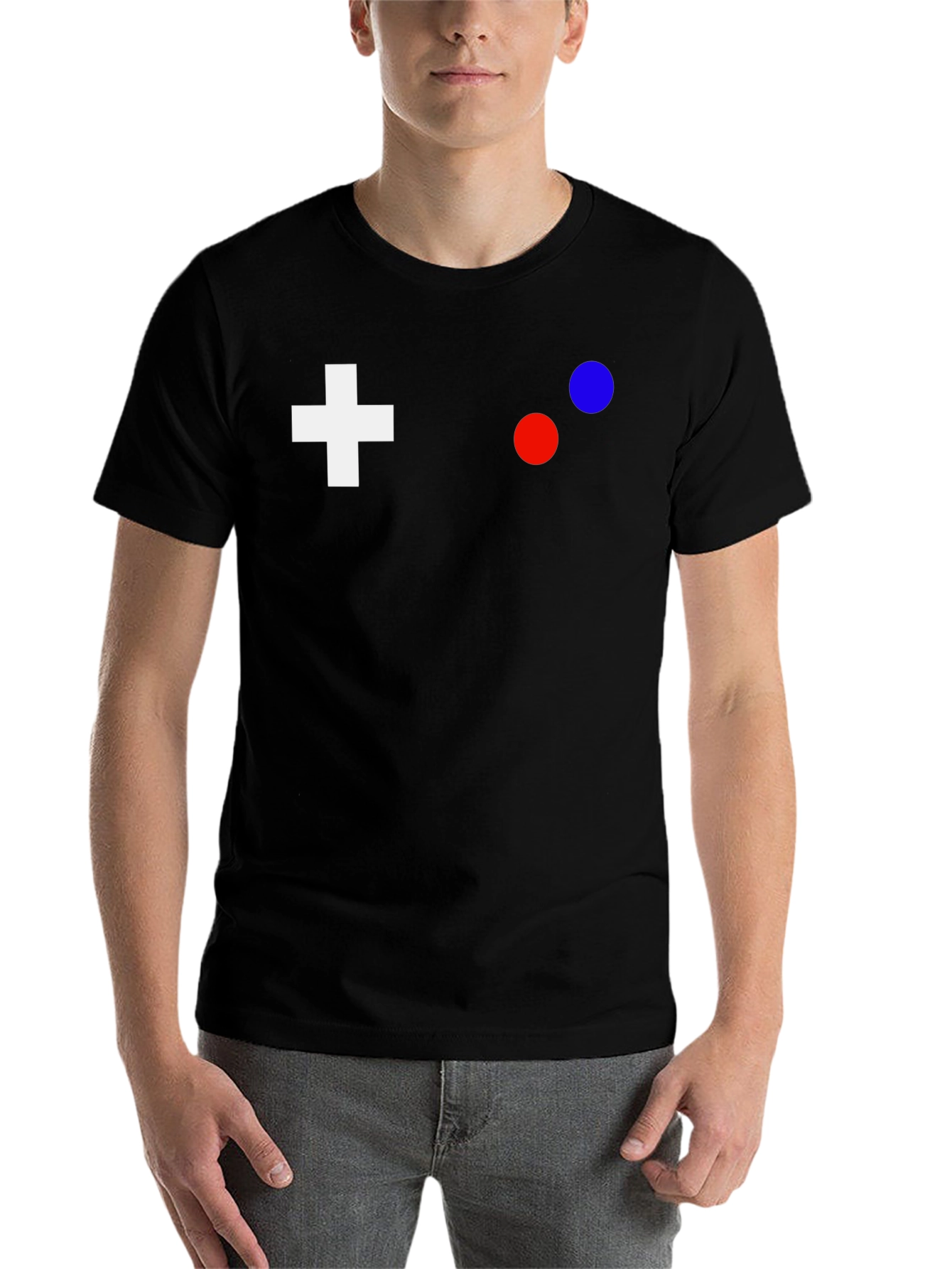 Black Retro Gaming Controller T-Shirt - Black view 7