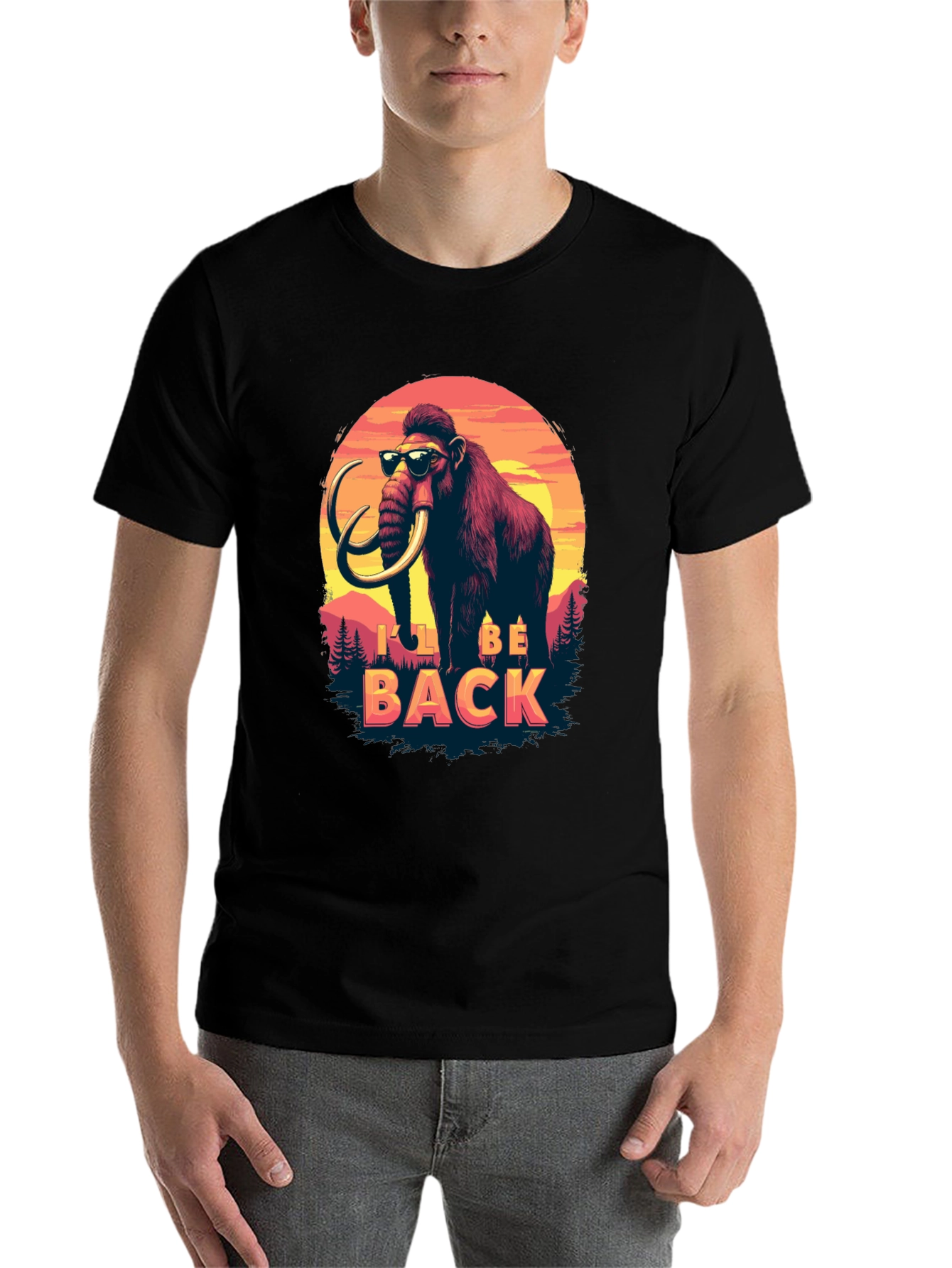 I'll Be Back Mammoth T-Shirt  - 7