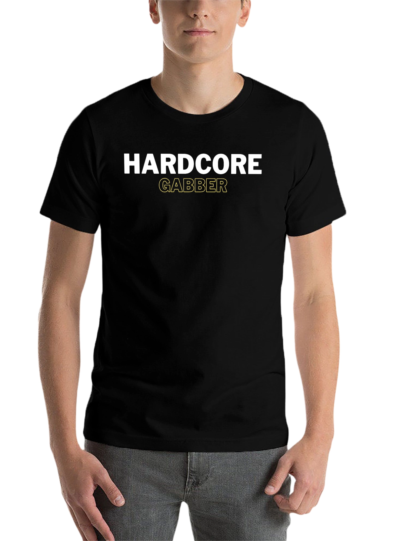 Black Hardcore Gabber Black T-Shirt view 7
