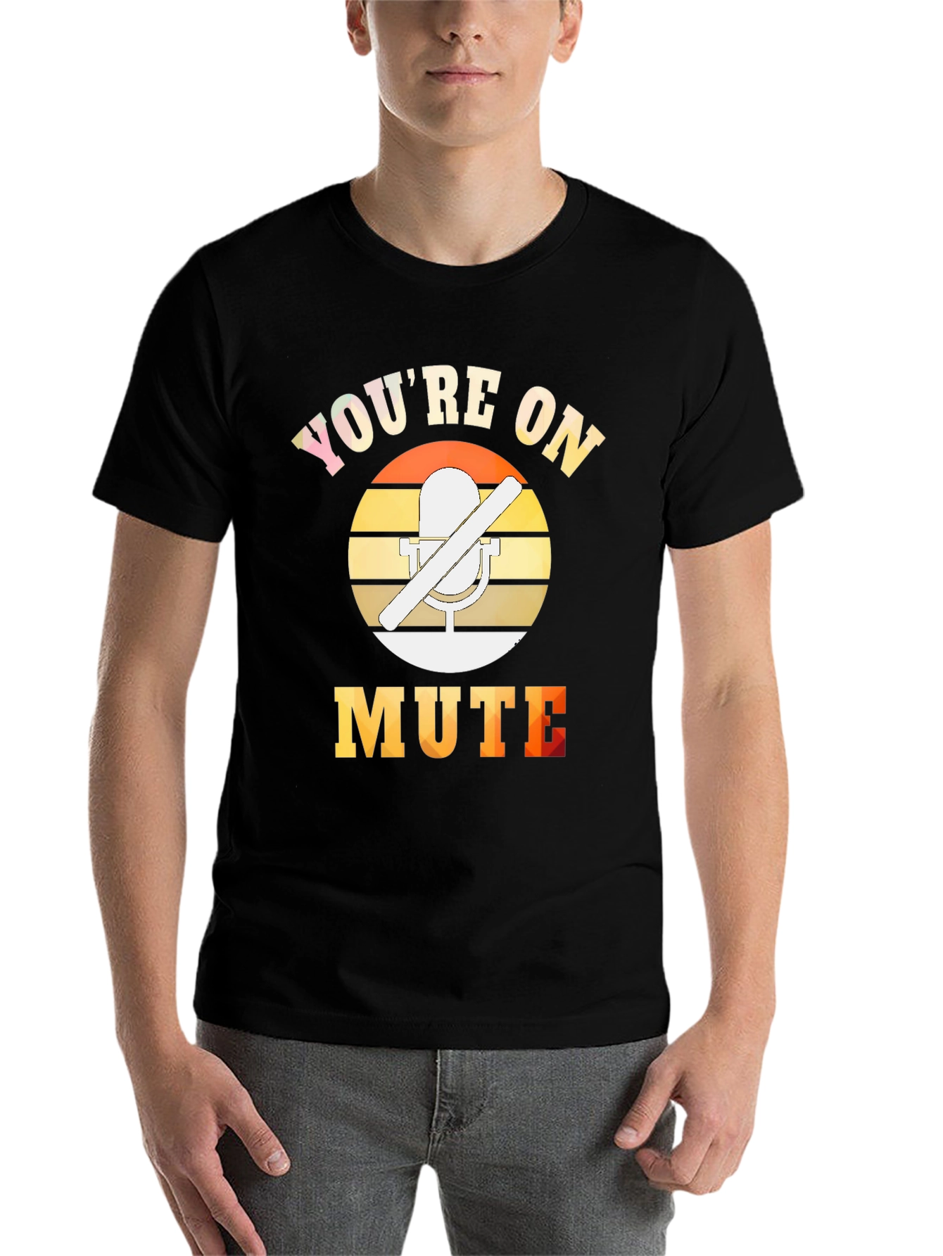 Black You're On Mute T-Shirt - Funny Work From Home Tee view 7
