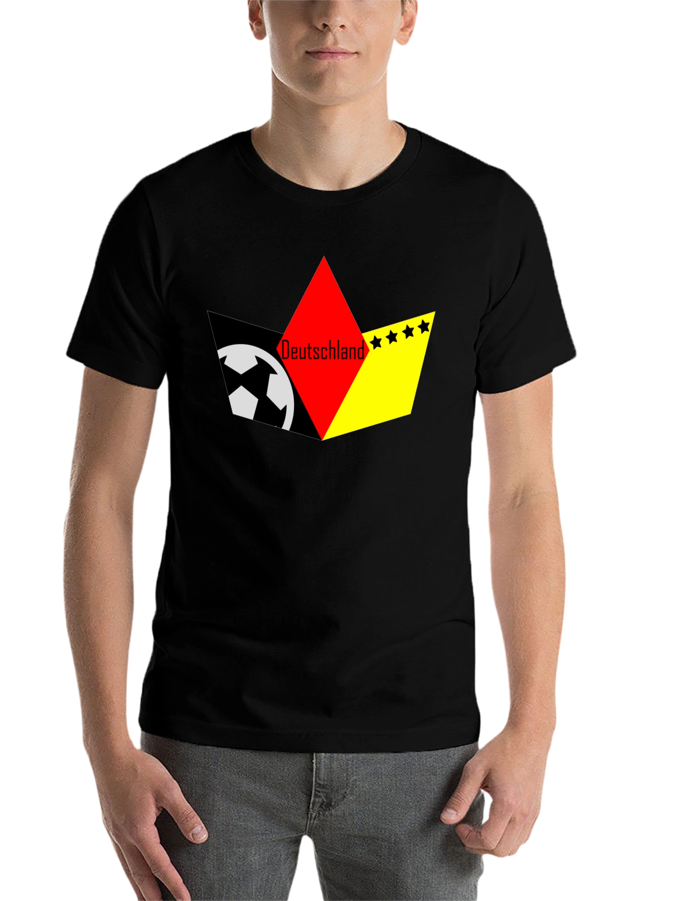 Deutschland Soccer T-Shirt - Black - 7