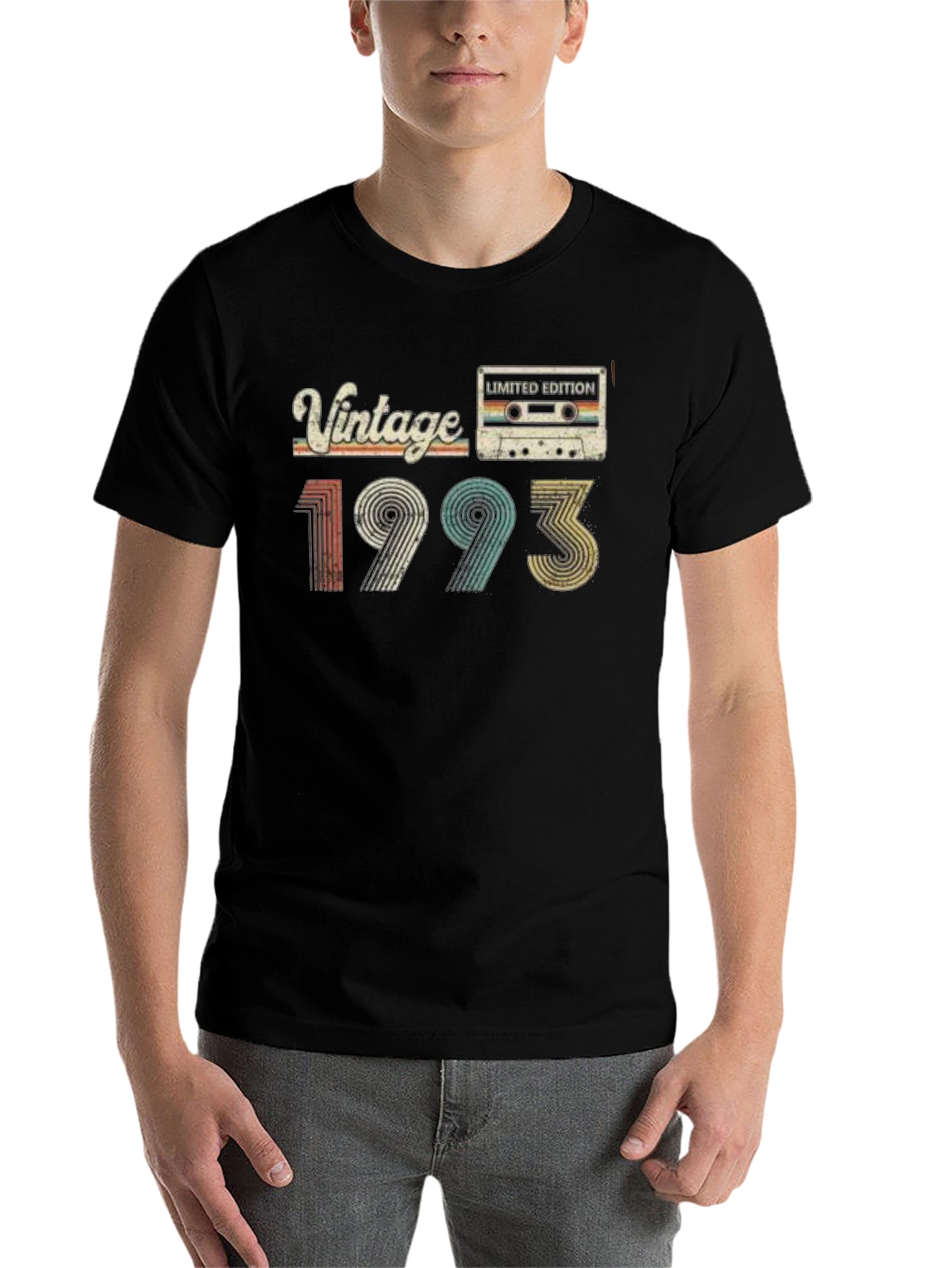 Black Vintage 1993 Limited Edition Cassette T-Shirt view 7