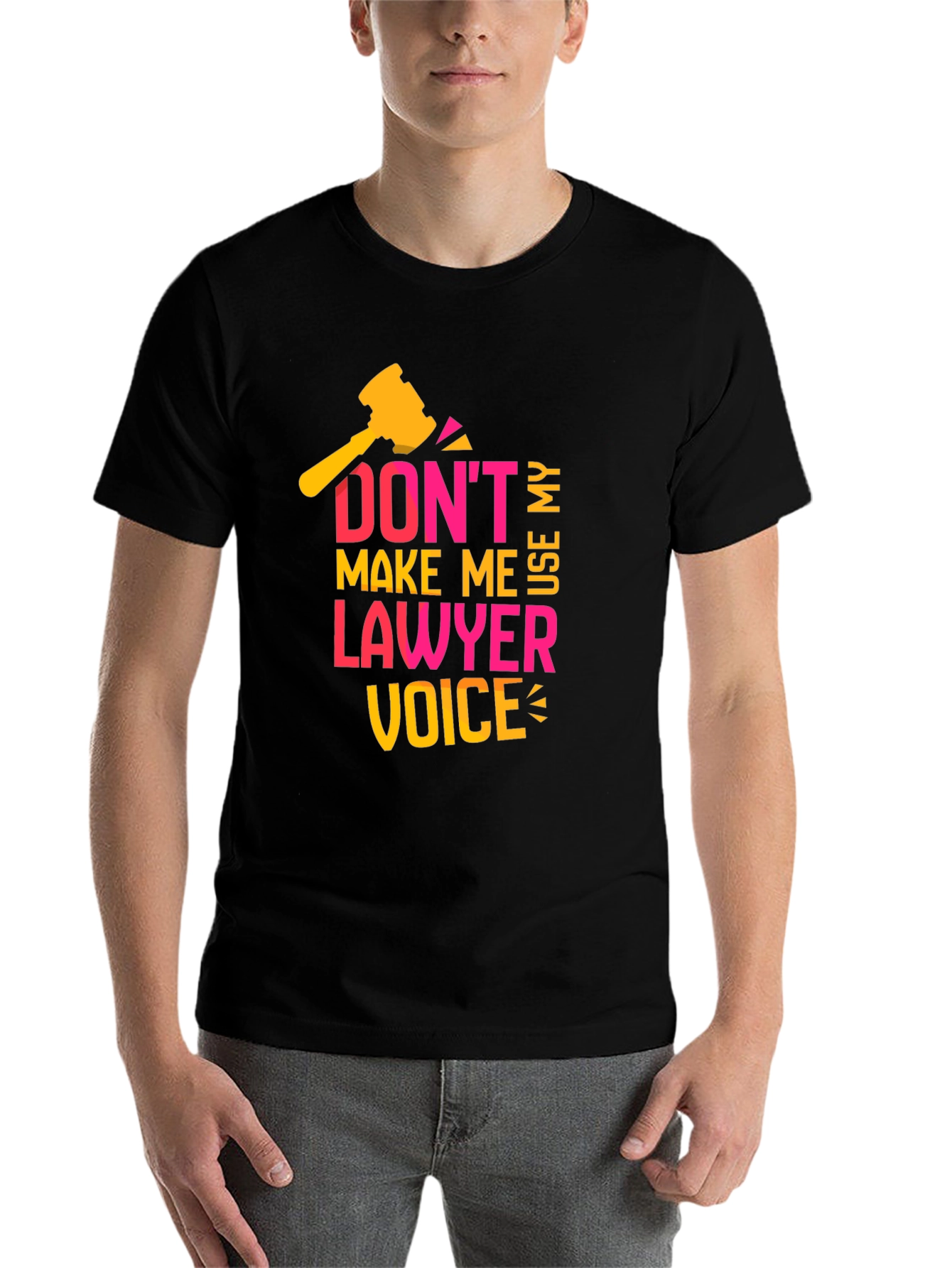 Black Don't Make Me Use My Lawyer Voice T-Shirt view 7