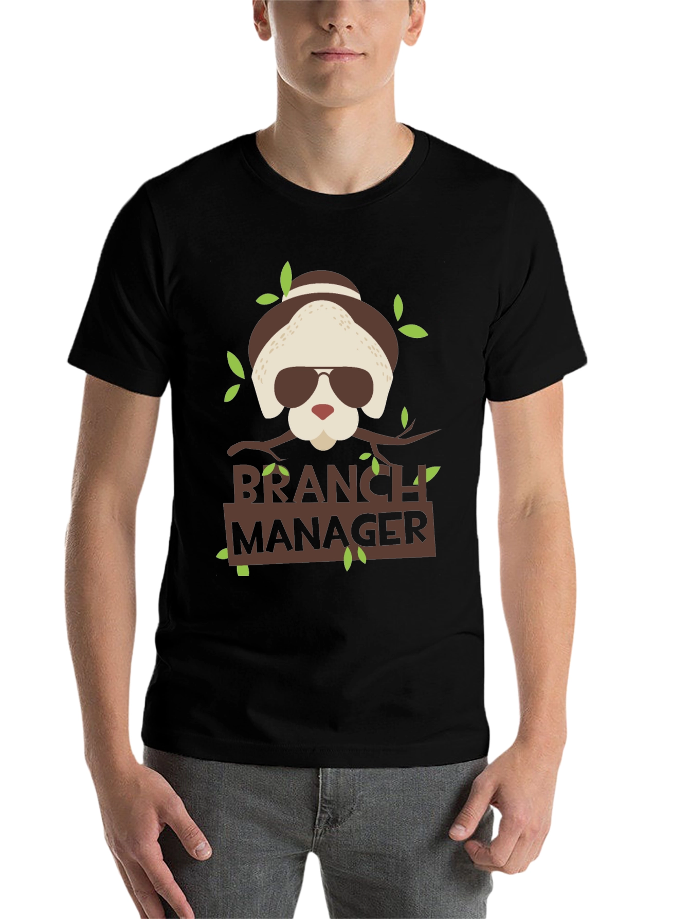 Black Branch Manager T-Shirt Funny Office Tee view 7