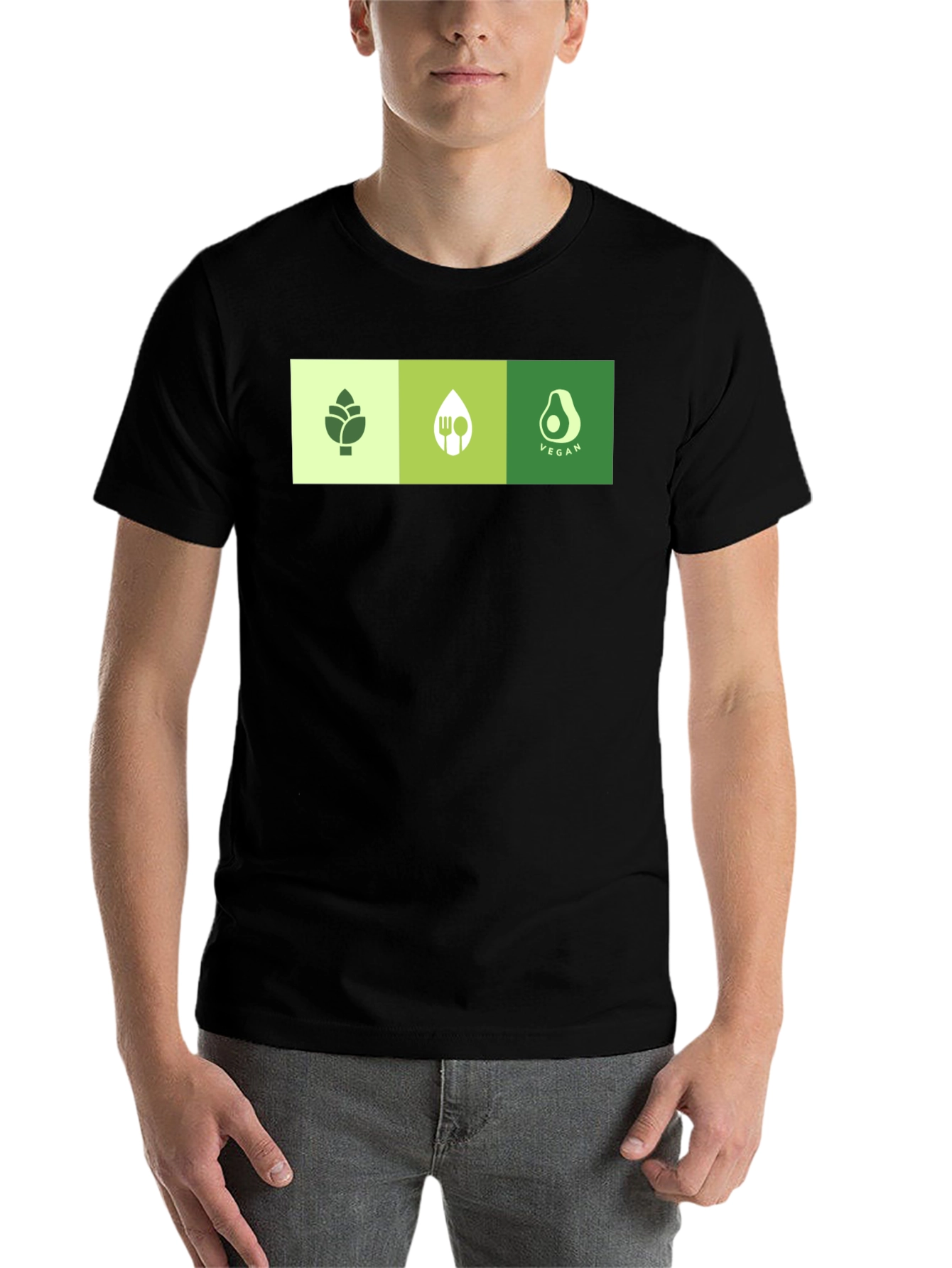 Black Vegan Graphic T-Shirt - Plant Based Lifestyle Tee view 7
