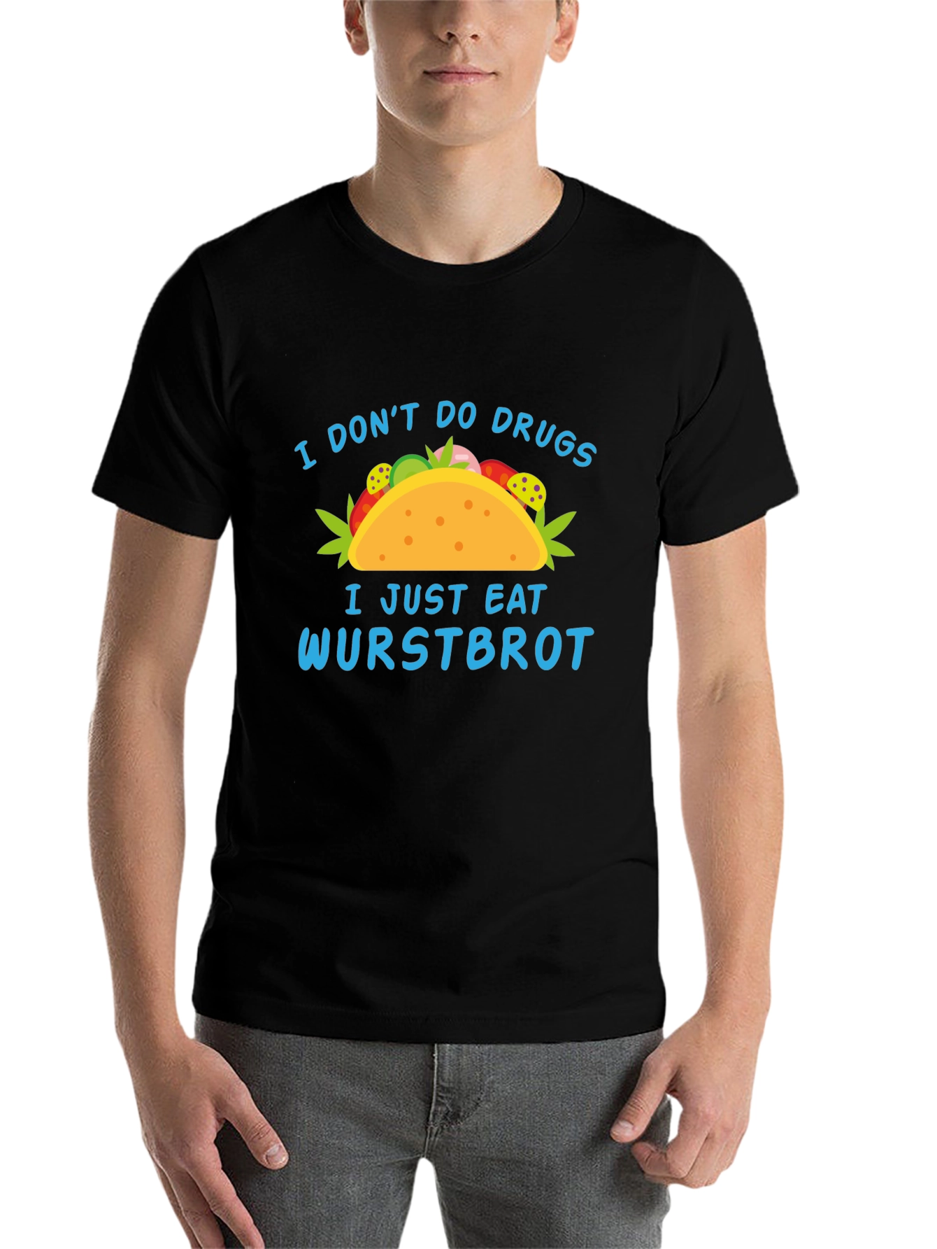 Funny Wurstbrot T-Shirt - I Don't Do Drugs Tee - 7