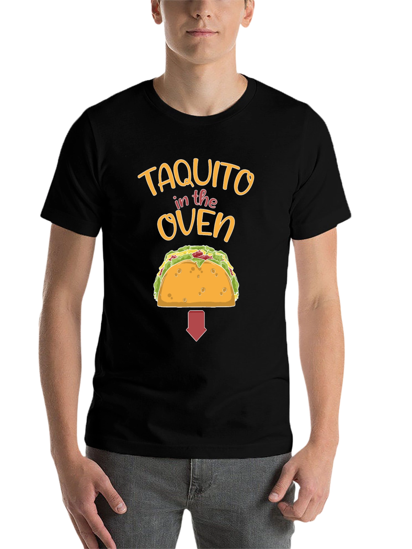 Taquito in the Oven Pregnancy Announcement T-Shirt - 7