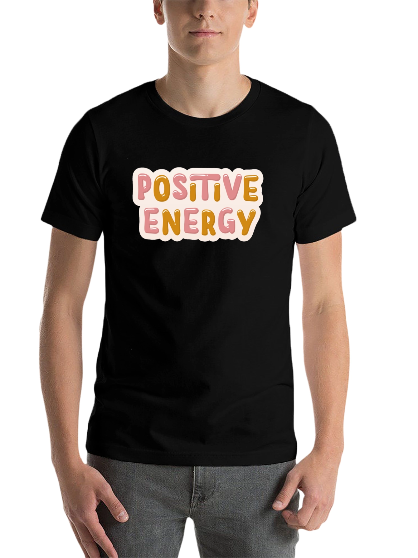 Black Positive Energy Black T-Shirt view 7