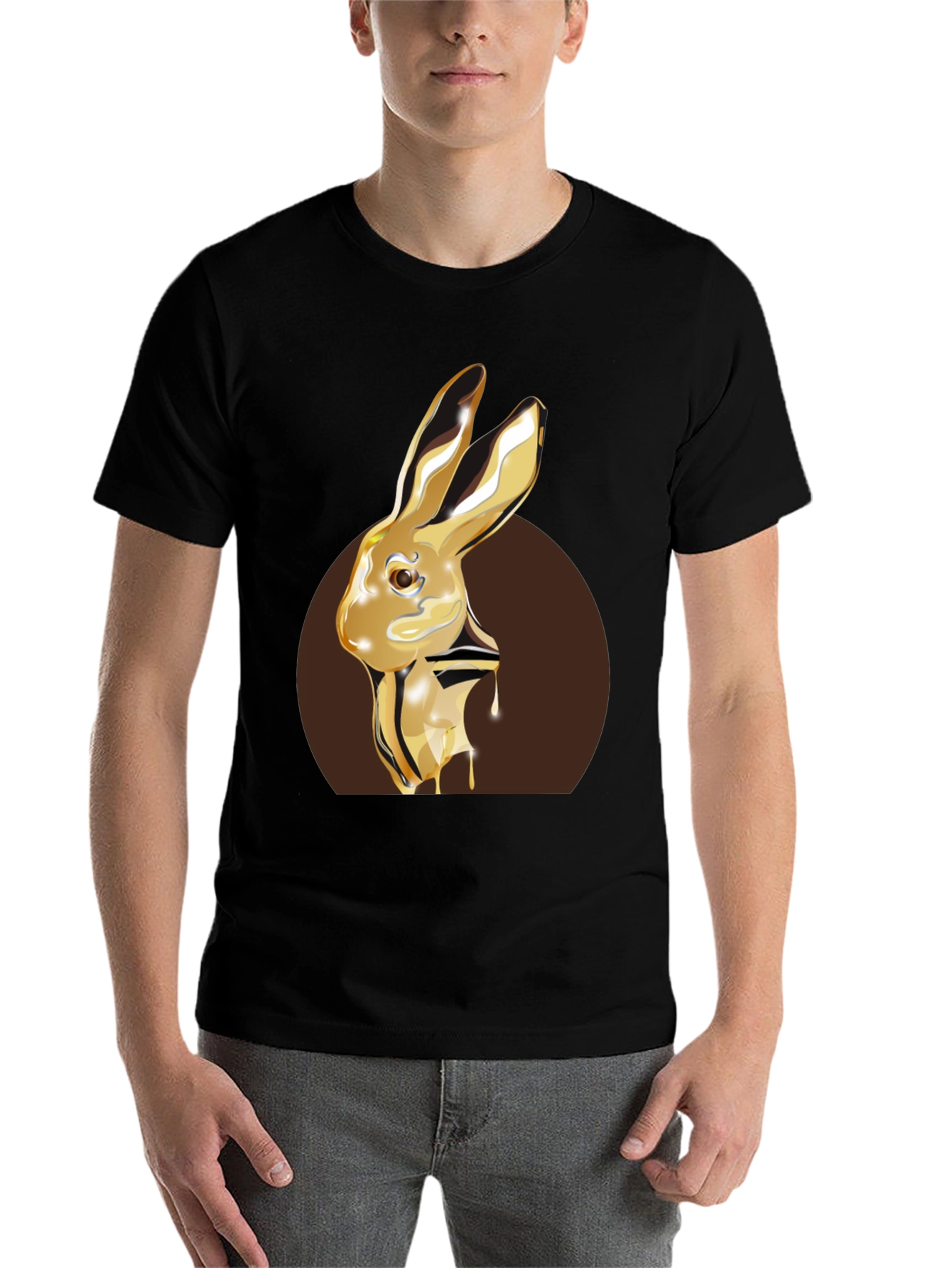 Black Golden Honey Bunny T-Shirt view 7