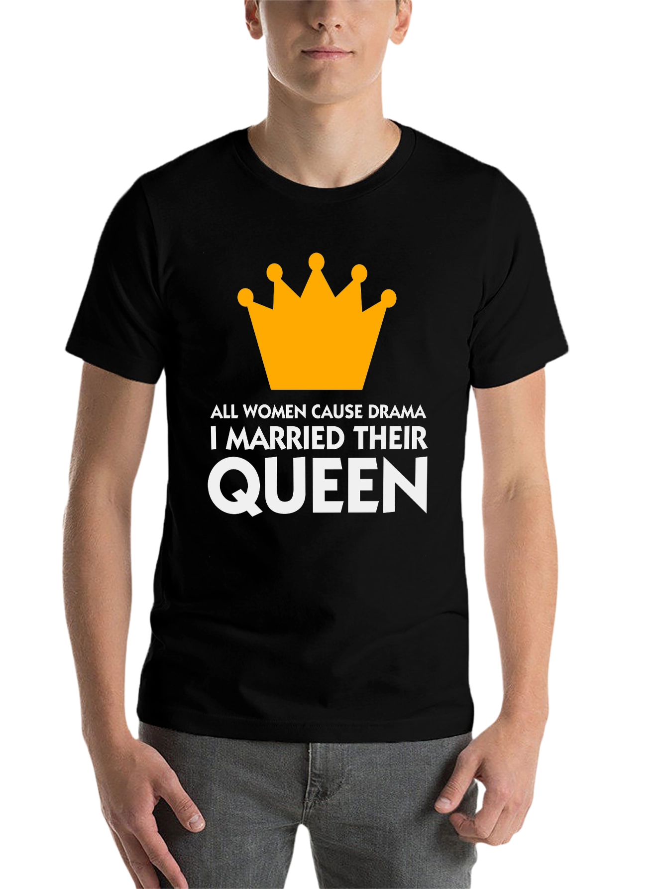 Black Queen Graphic Men's T-Shirt view 7