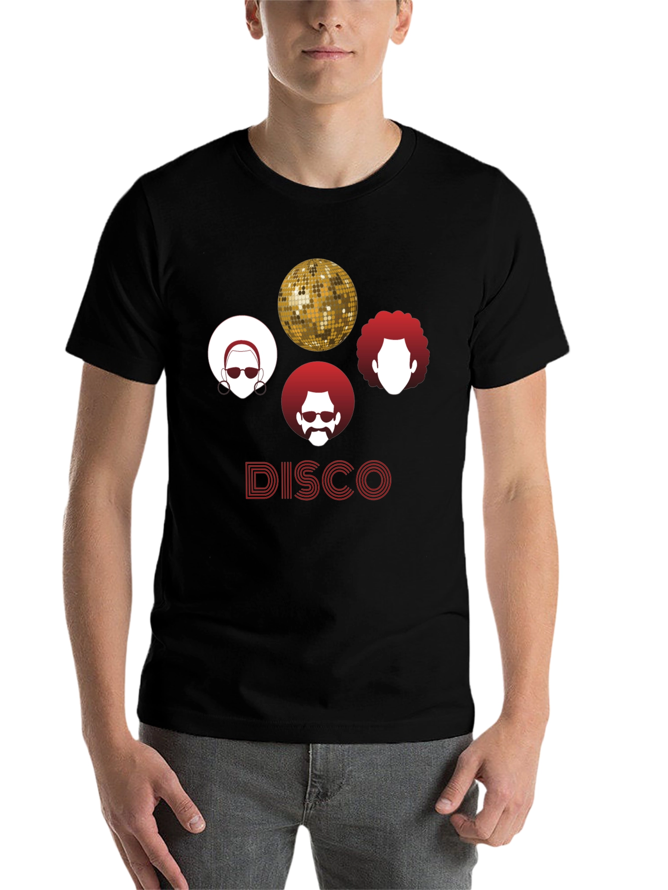 Black Retro Disco T-Shirt - Groovy Style! view 7