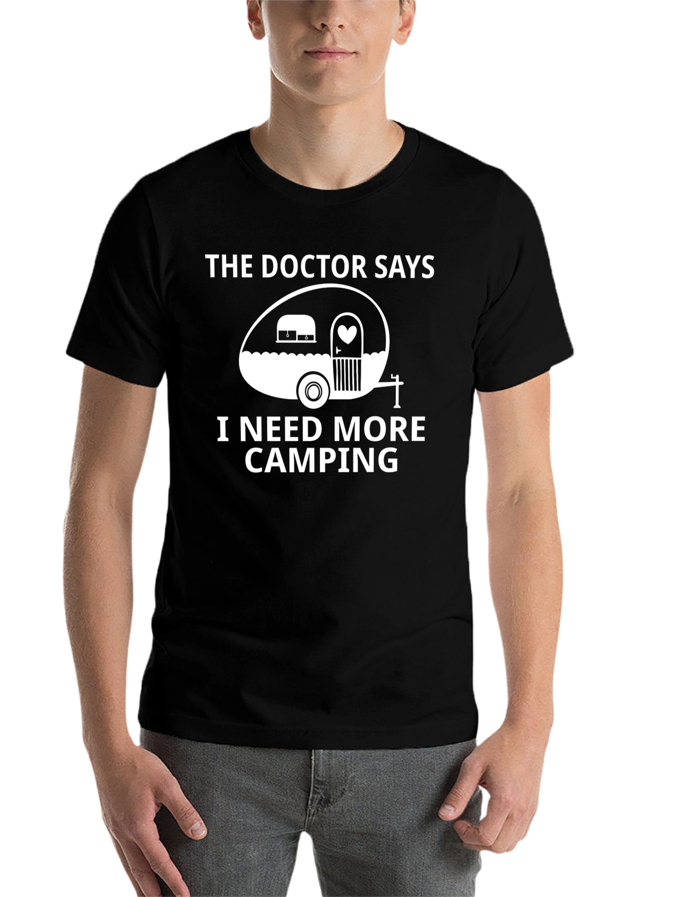 Black Doctor Says Camping Graphic T-Shirt view 7
