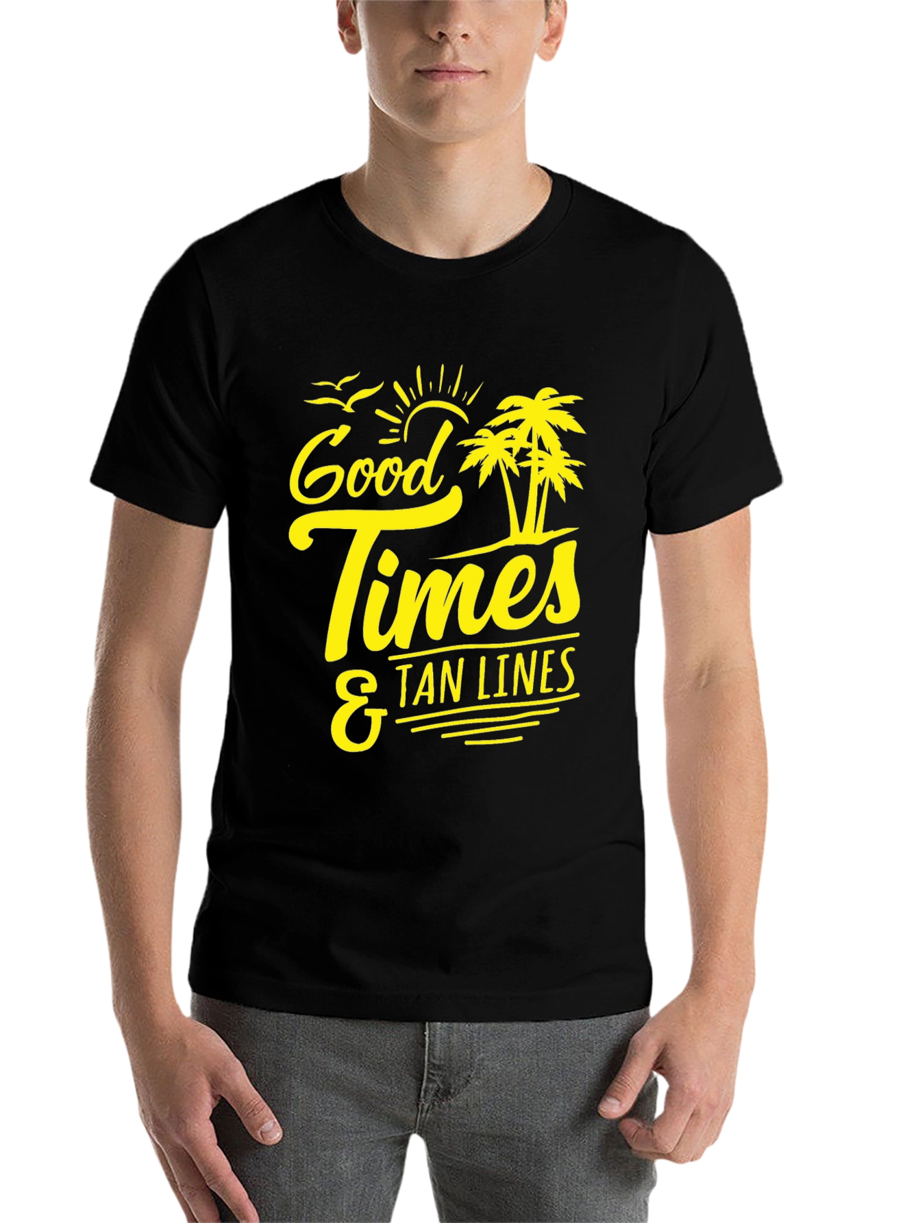 Black Good Times & Tan Lines T-Shirt view 7