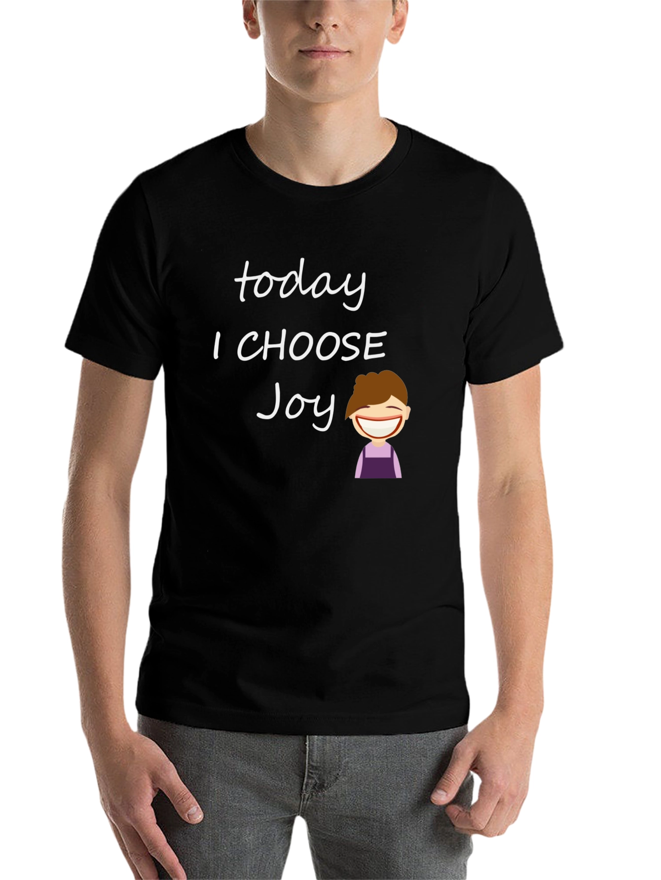 Black Choose Joy T-Shirt - Positive Vibes view 7