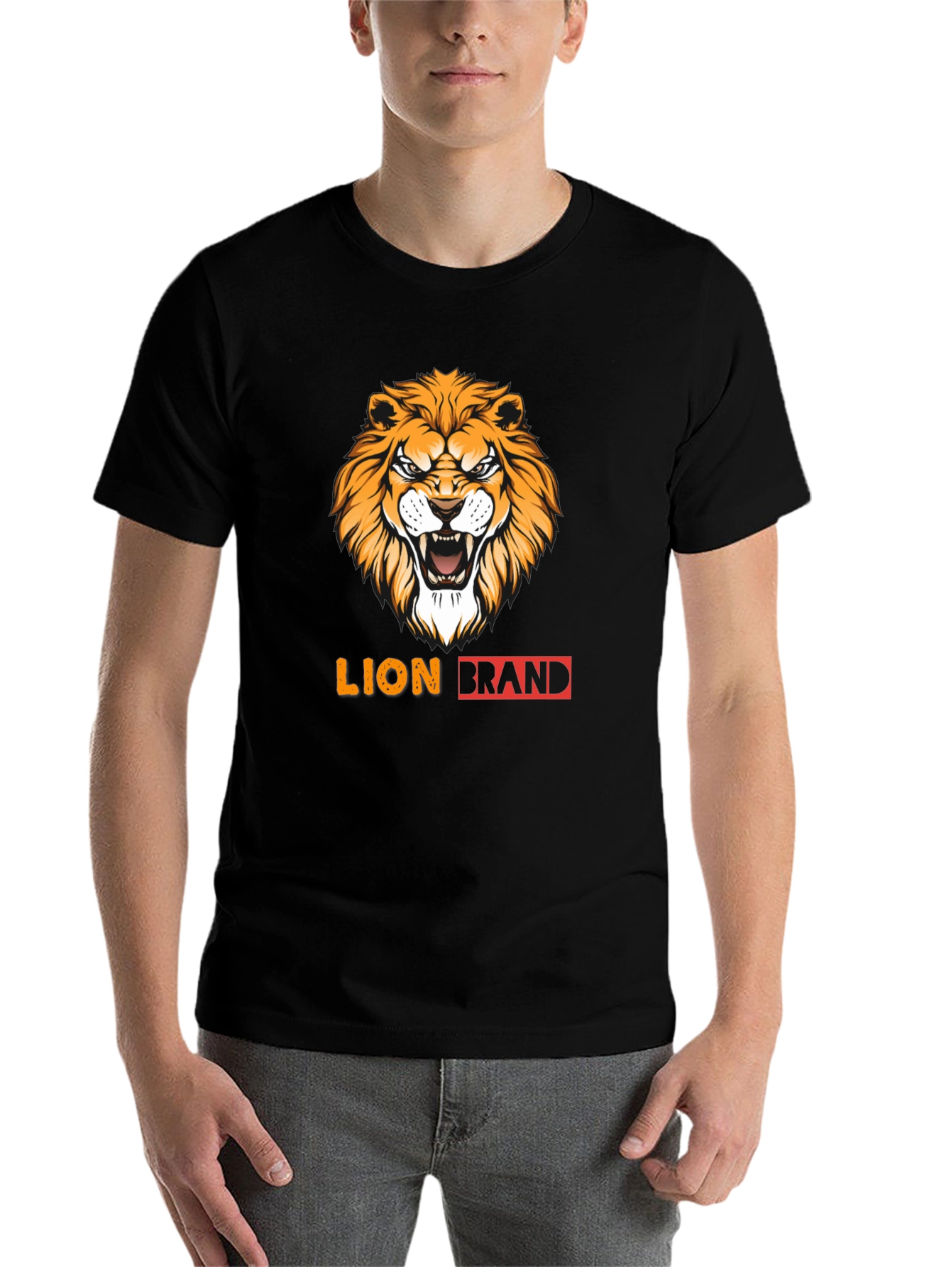 Black Lion Brand Black Graphic Tee view 7