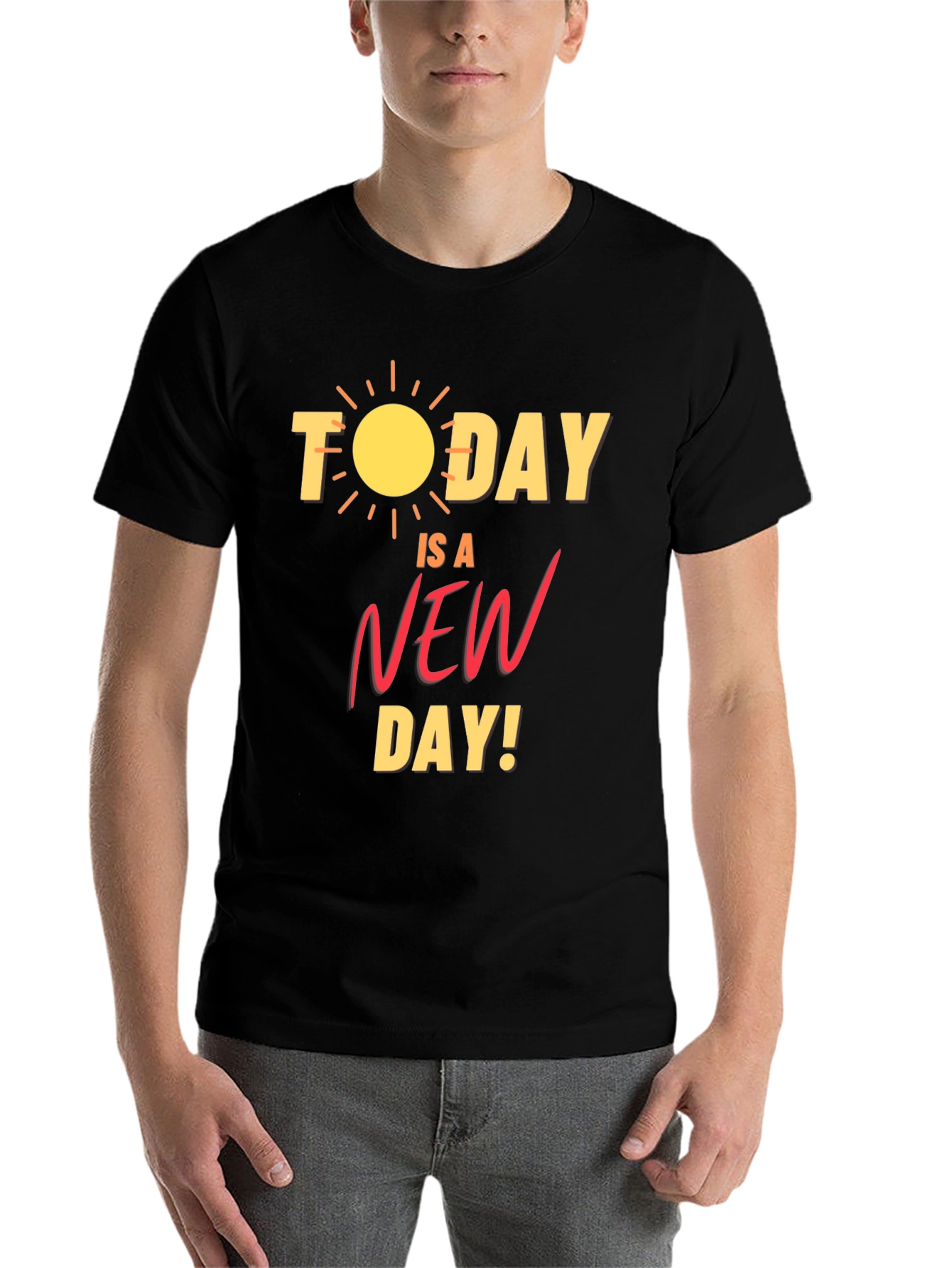 Black Today is a New Day Graphic T-Shirt view 7