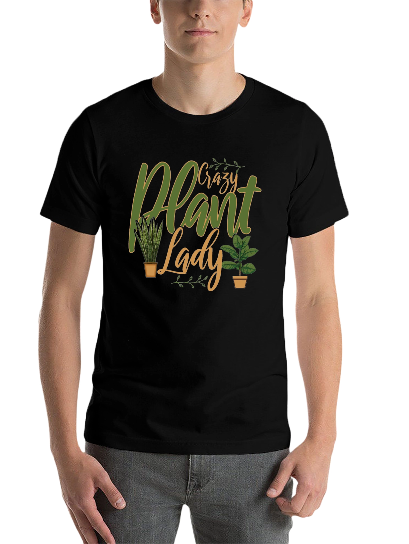Crazy Plant Lady Graphic Tee - Novelty Gardener Shirt - 7