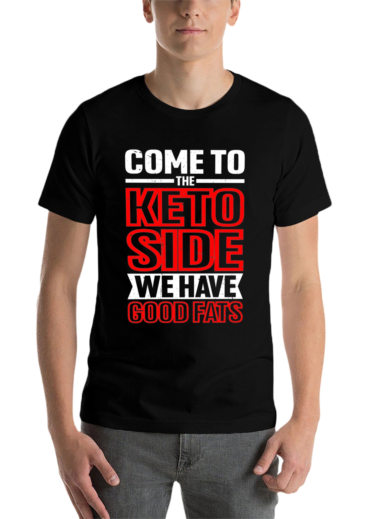 Black Come to the Keto Side Graphic T-Shirt view 7