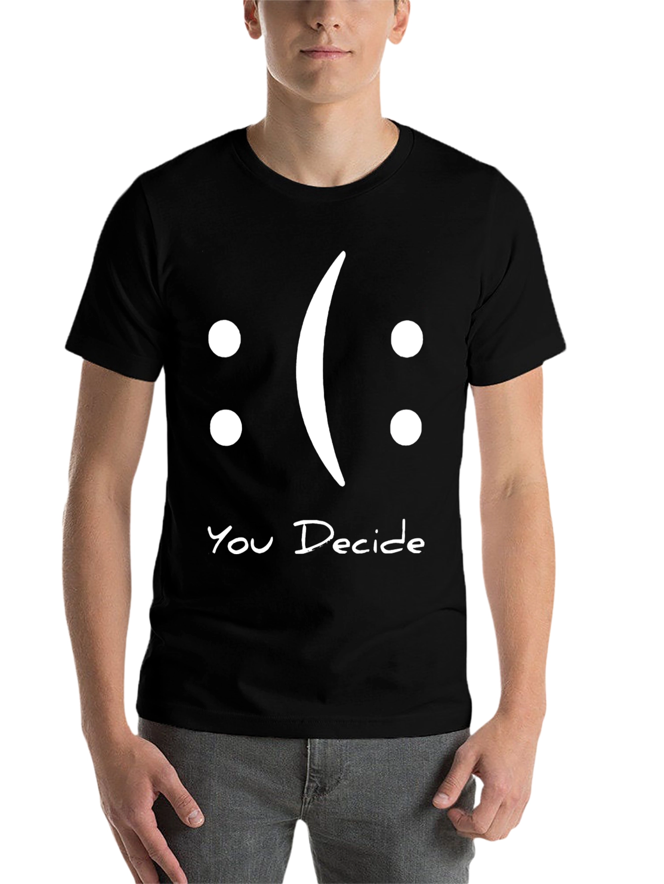 Black You Decide Graphic T-Shirt - Black Casual Tee view 7