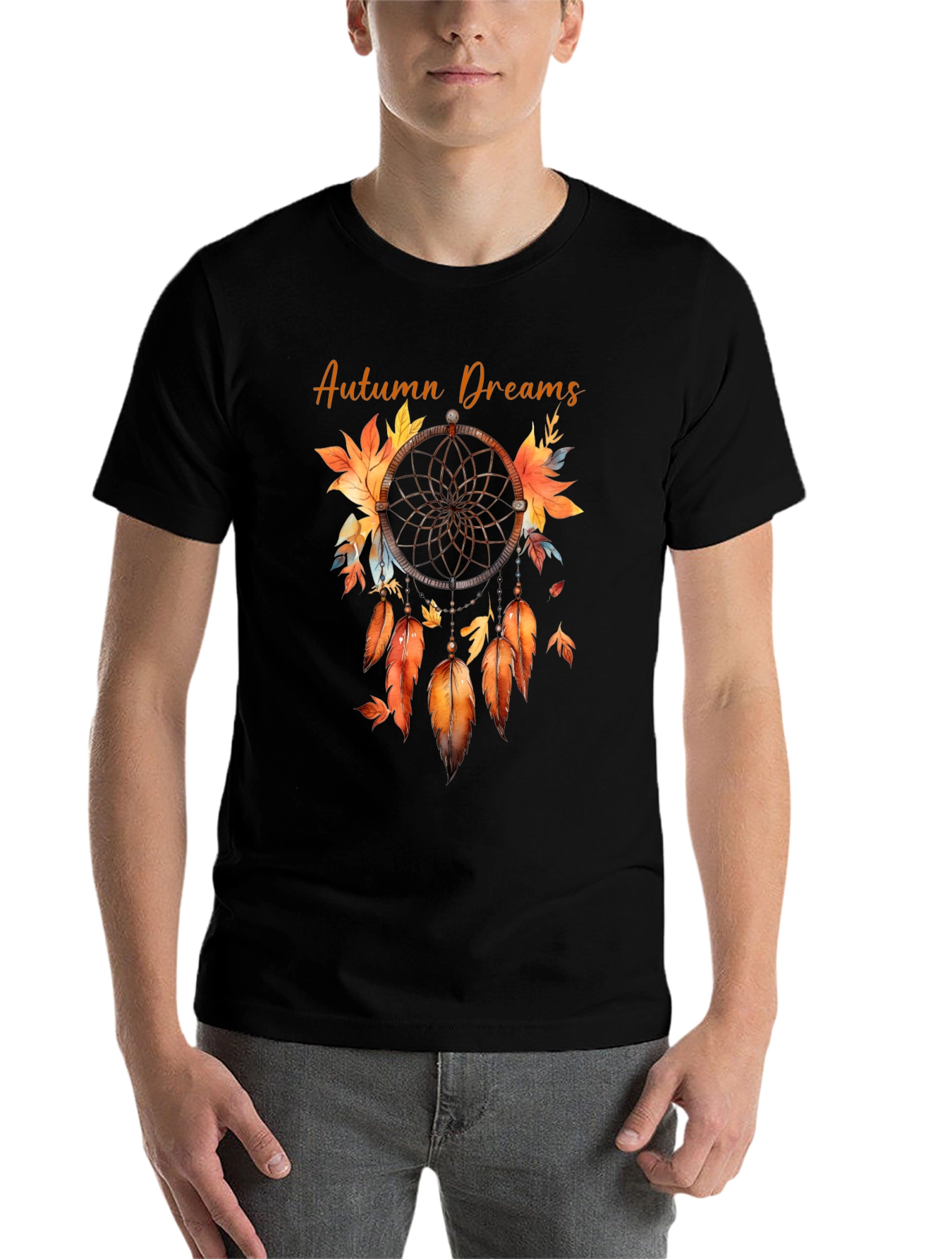 Black Autumn Dreams Dreamcatcher T-Shirt view 7