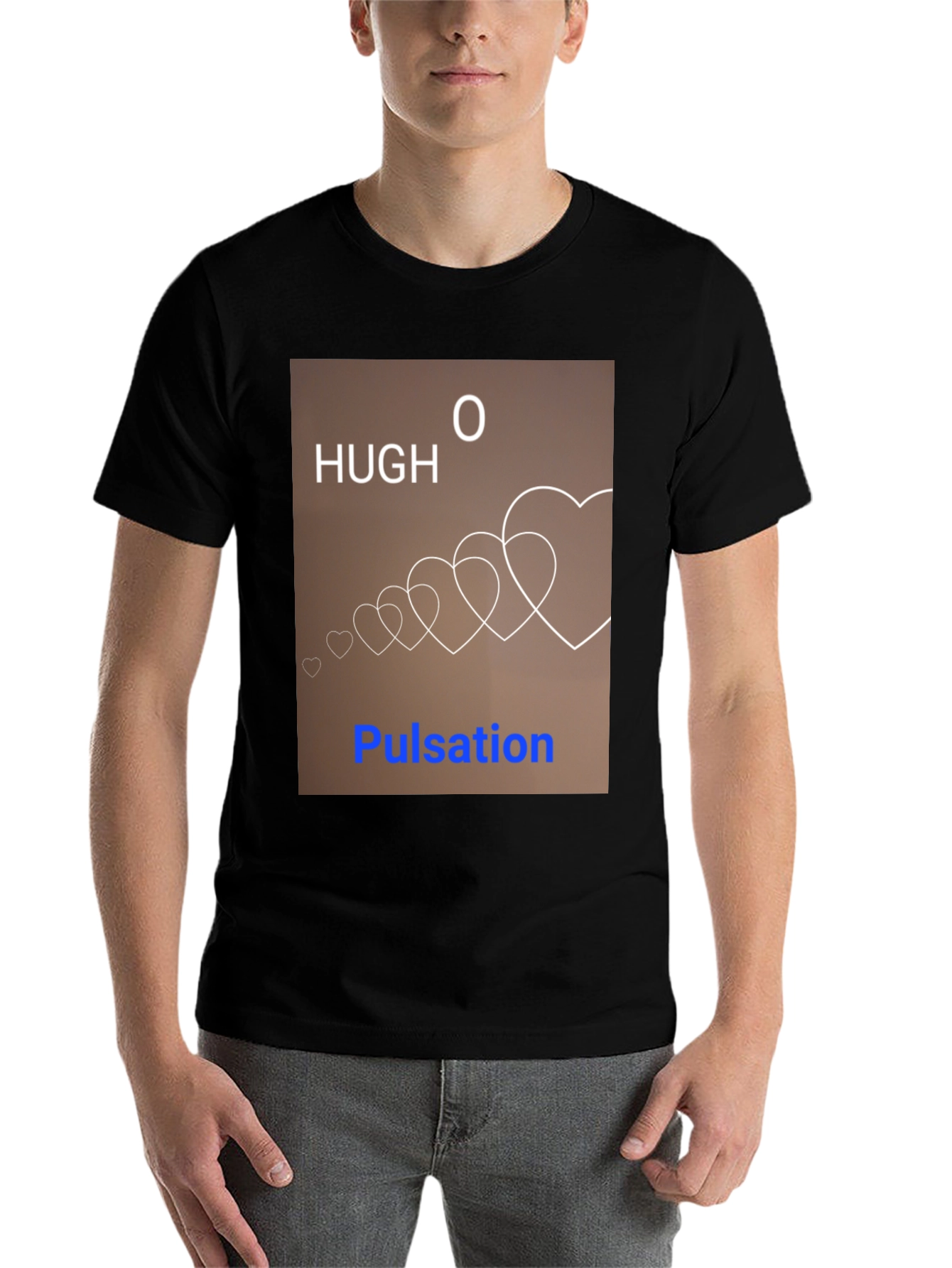Black Hugh O Pulsation Graphic T-Shirt view 7