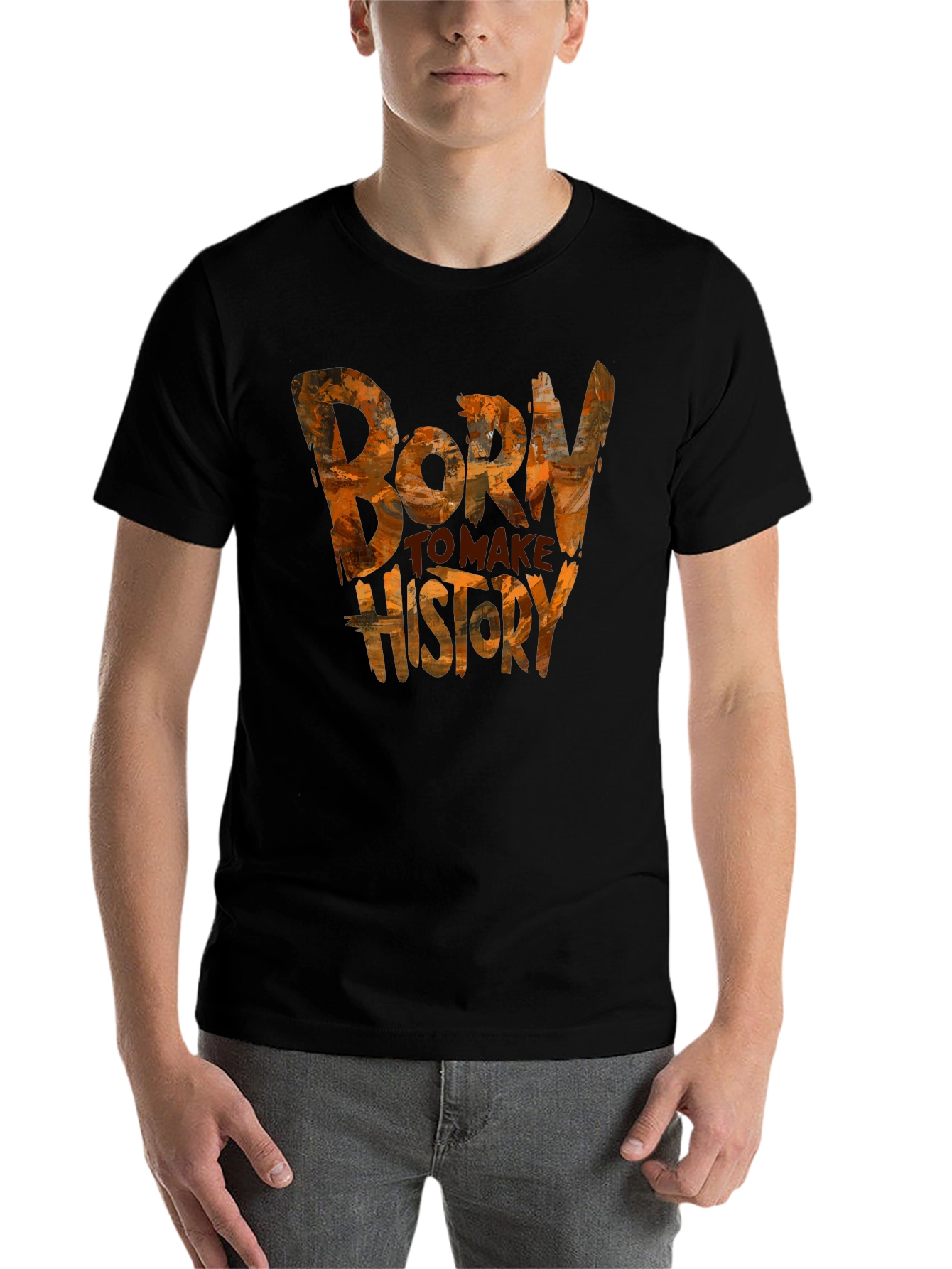Black Born to Make History Graphic Tee view 7