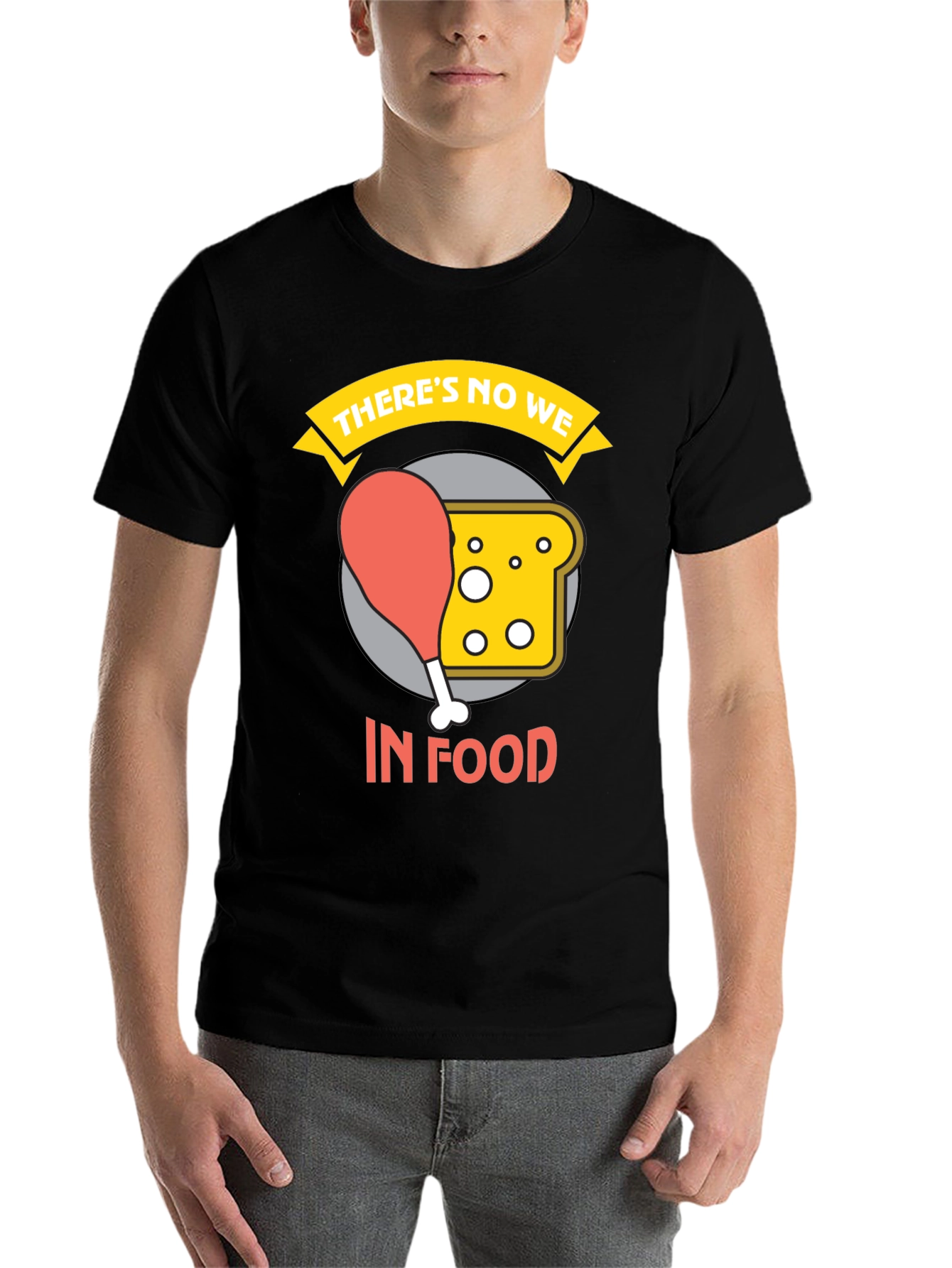 Black There's No We In Food Graphic Tee view 7